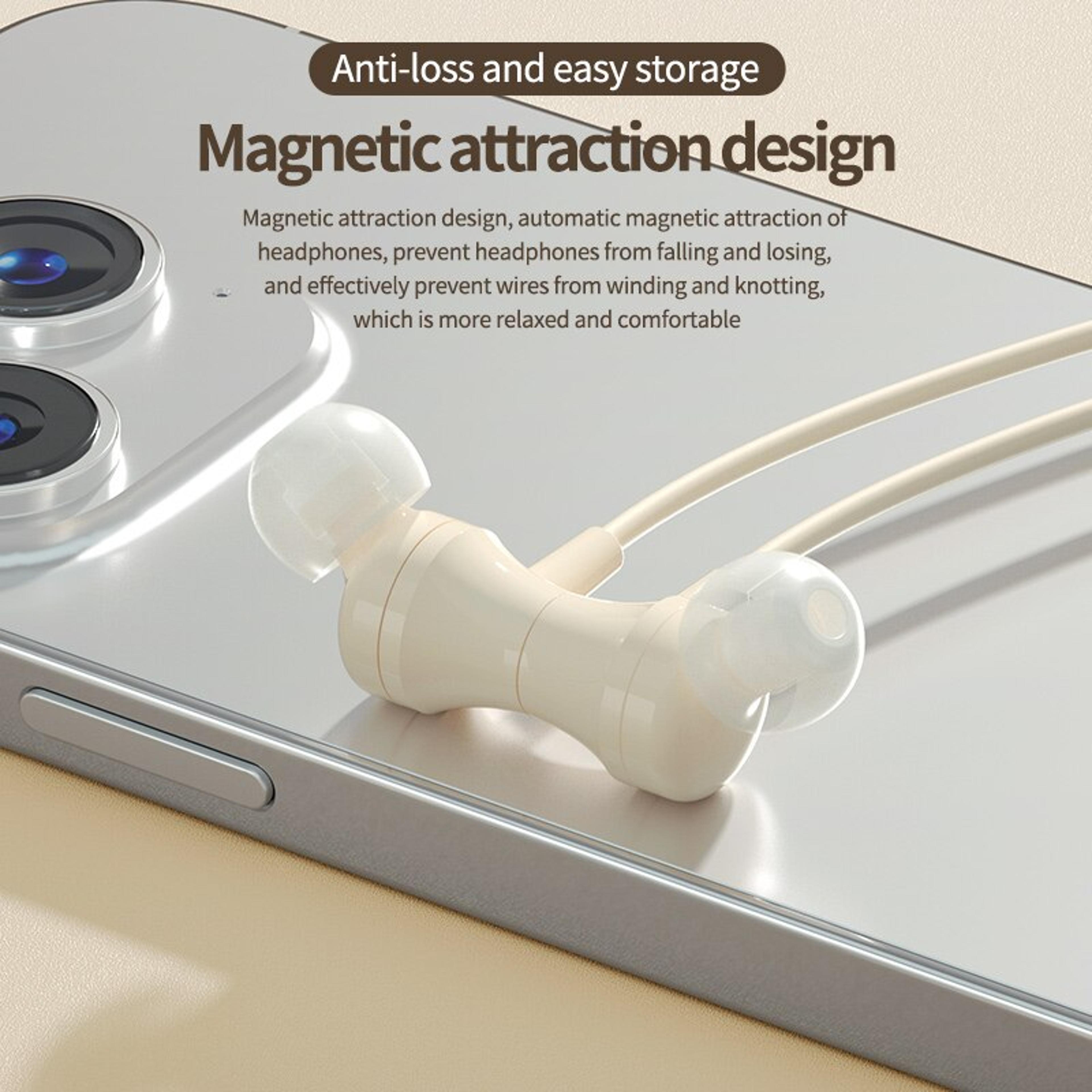 wireless bluetooth neckband earphones sports headset with button control