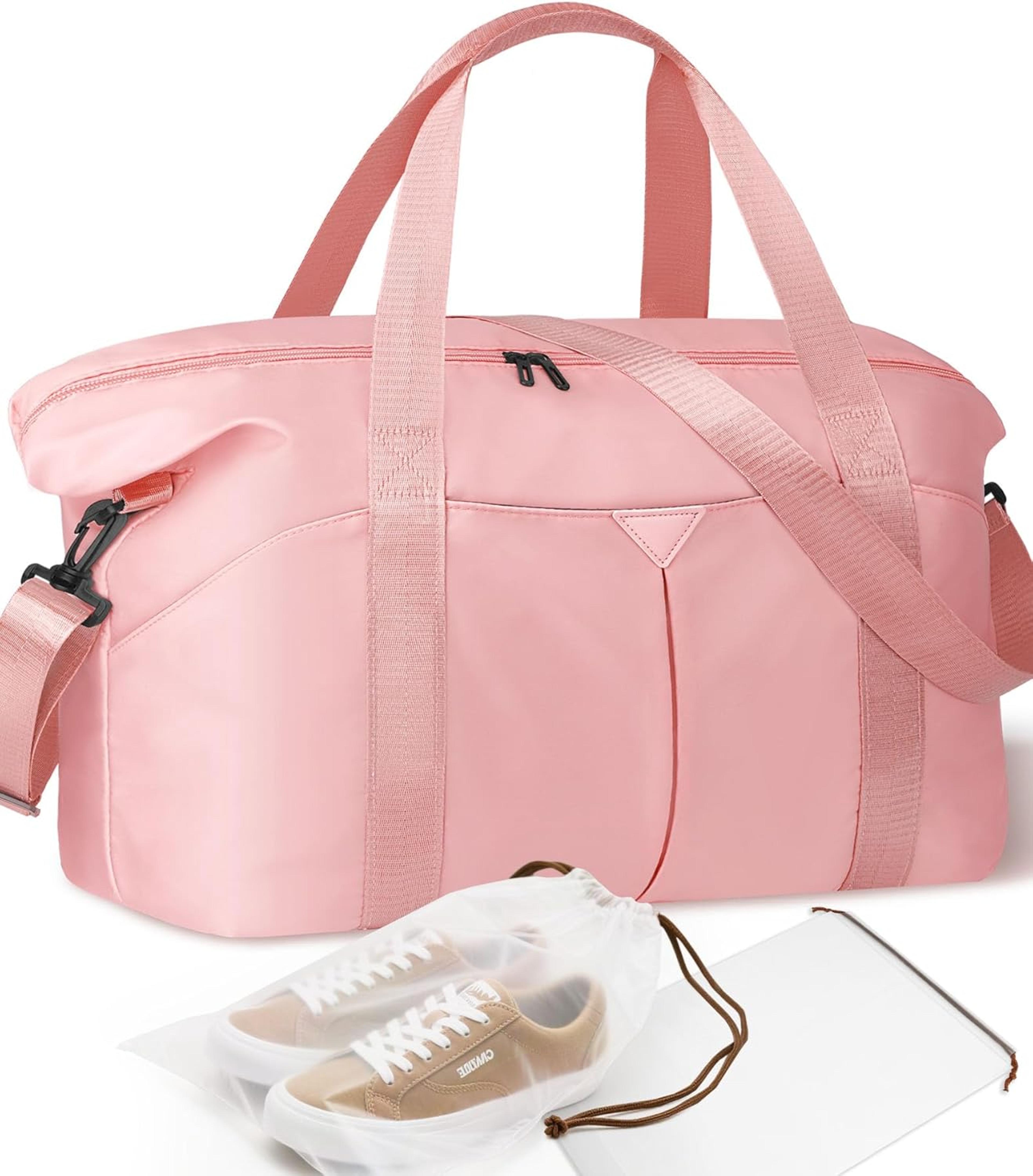 premium waterproof travel duffel bag with trolley sleeve spacious carry on weekender bag