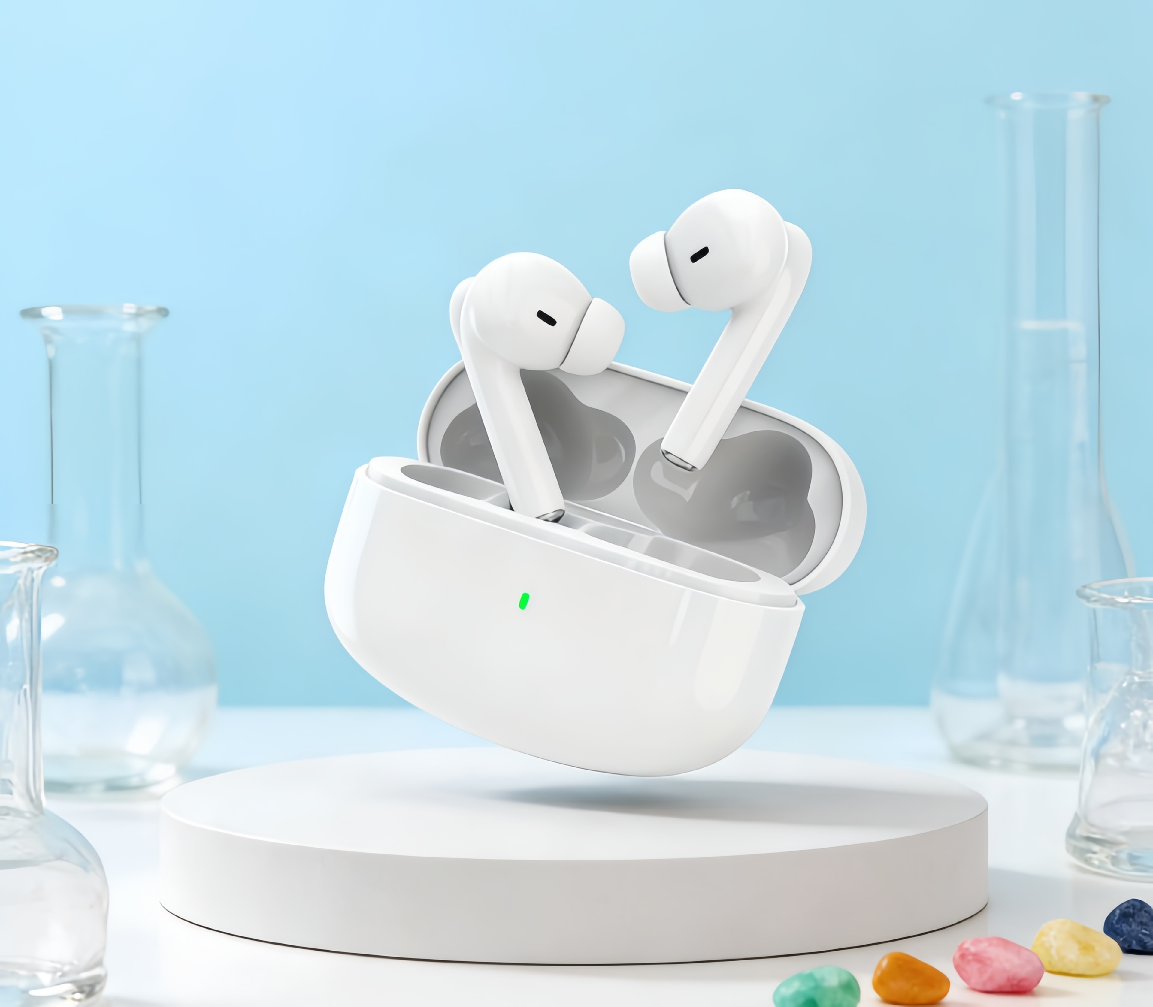 noise cancelling wireless bluetooth headset premium sound bluetooth earbuds with mic