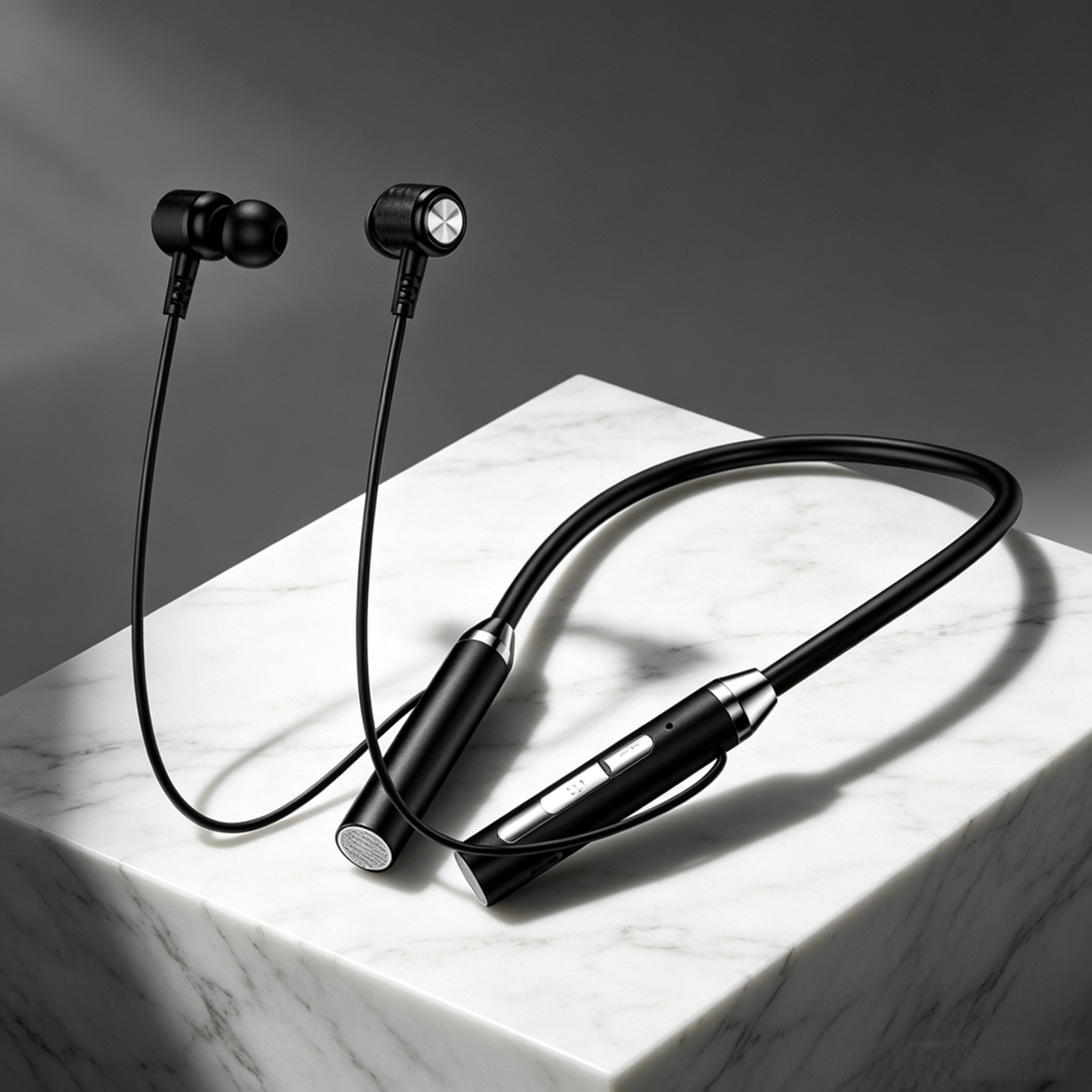 premium sports bluetooth neckband headset with microphone long playtime wireless bluetooth headset