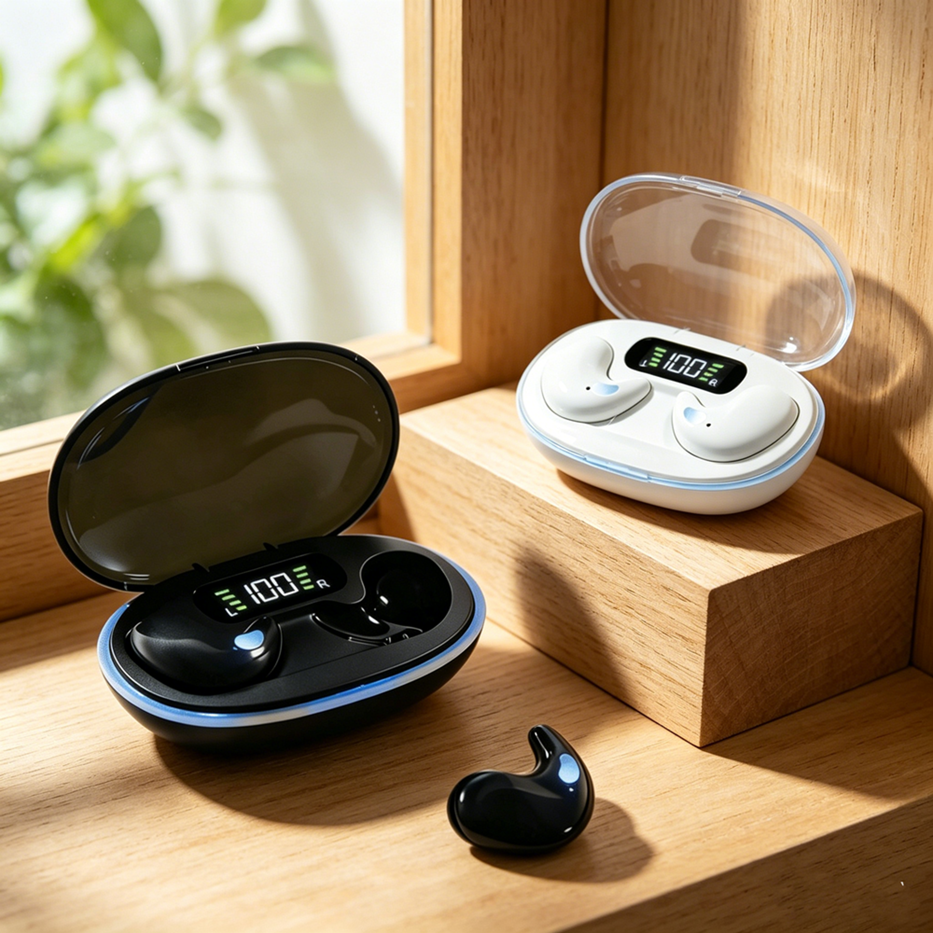 mini true wireless bluetooth earbuds waterproof stereo headphones with charging case