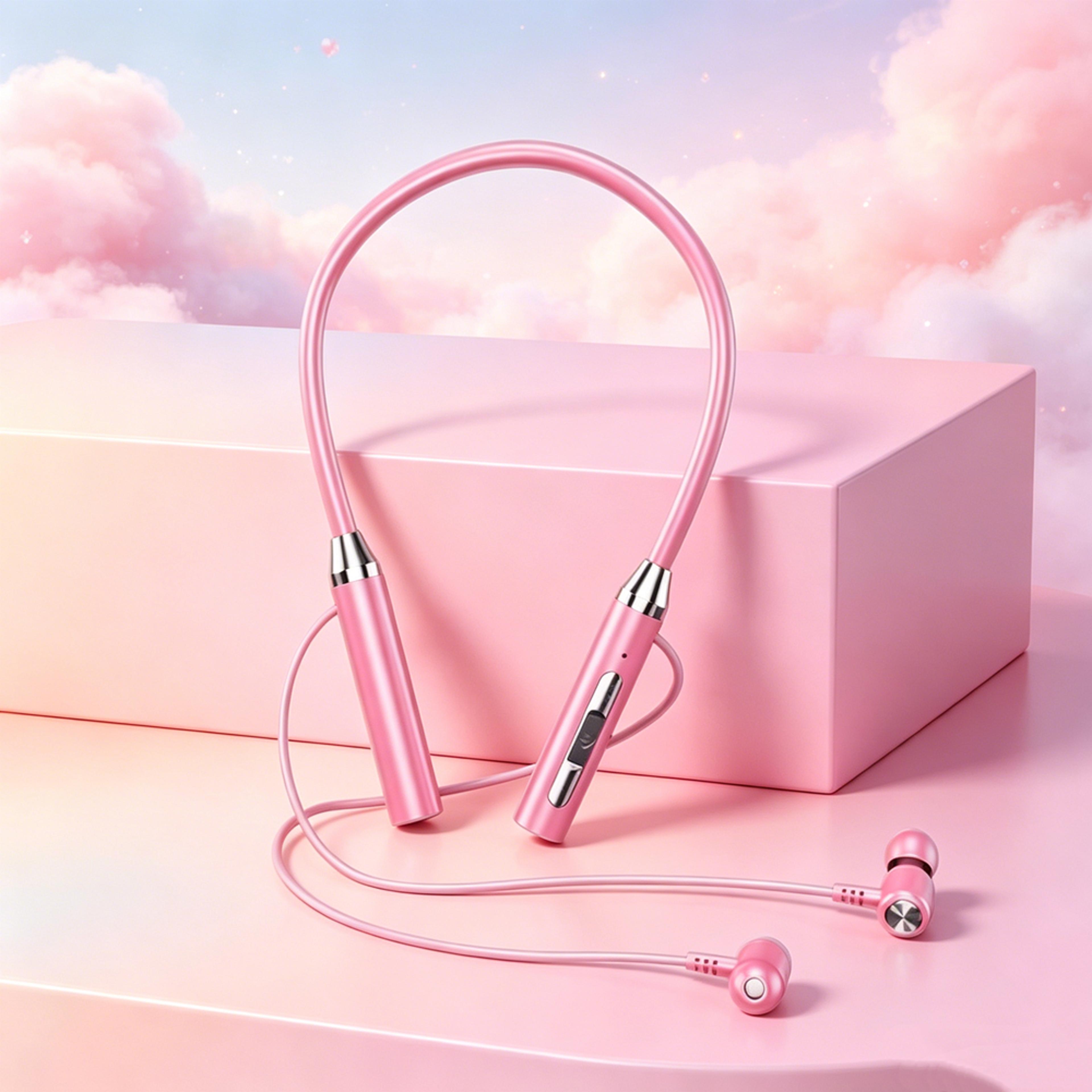 magnetic bluetooth sports neckband headphones with mic