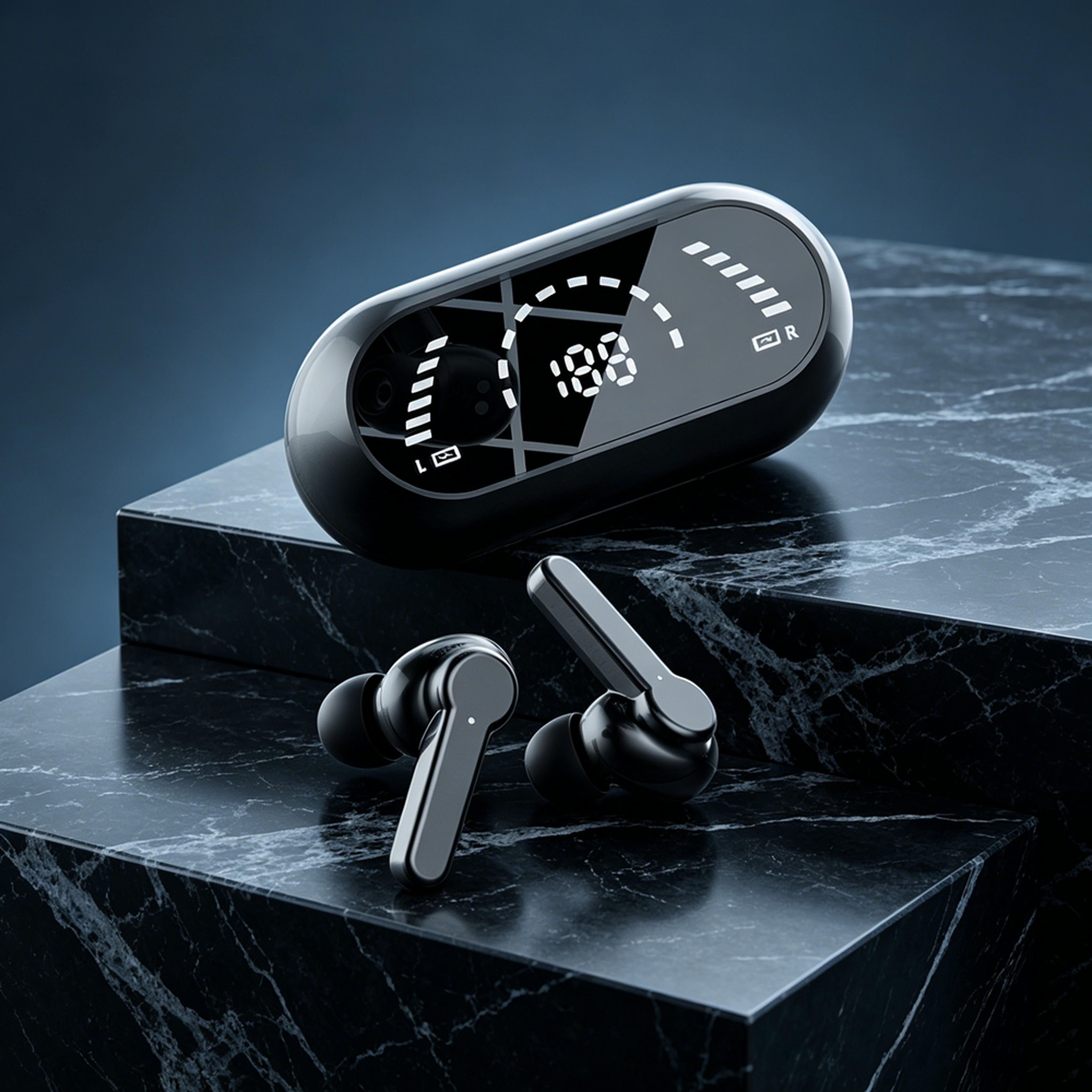 premium true wireless bluetooth earbuds sport gaming headset with noise reduction & touch control