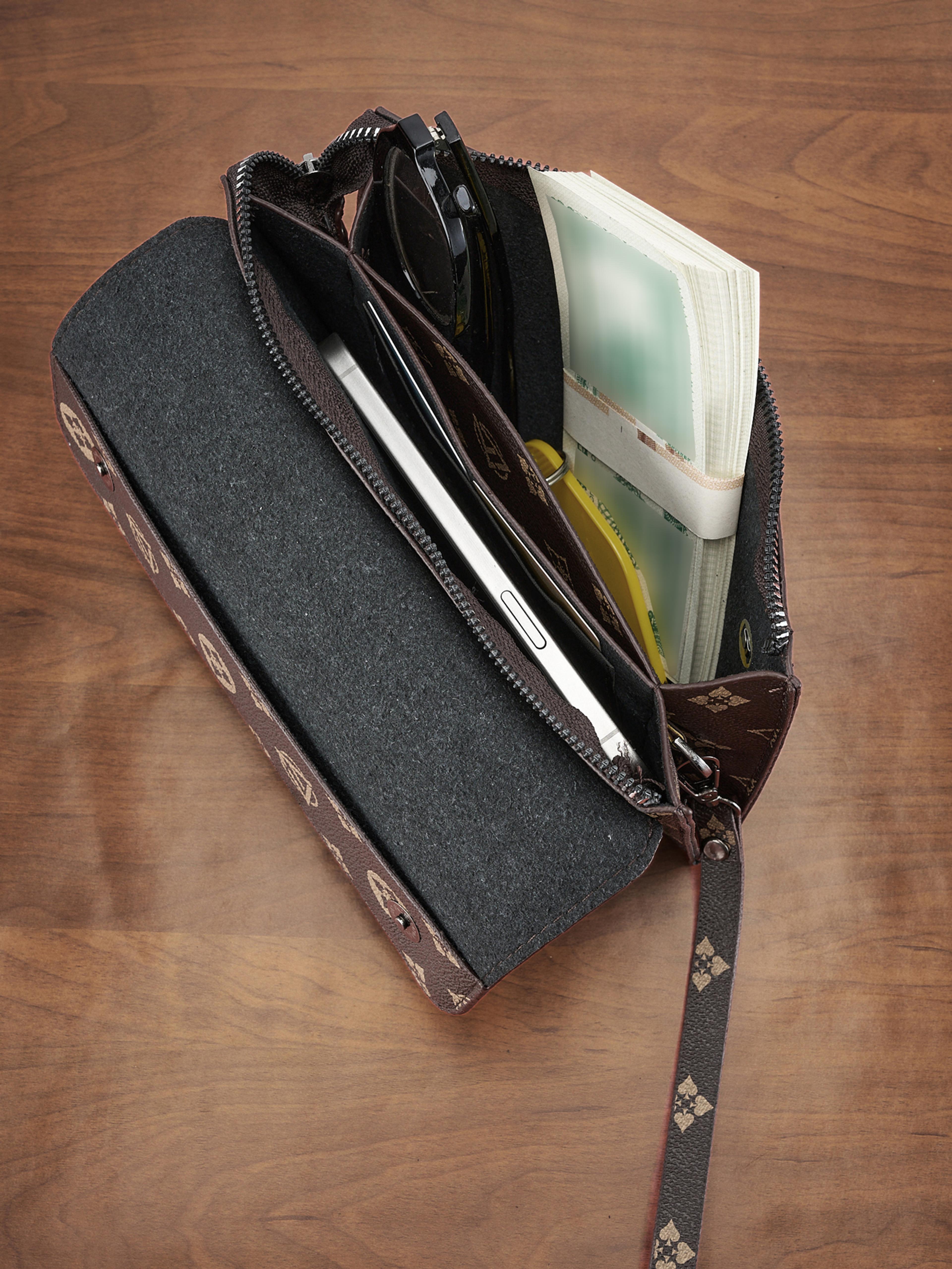 premium mens clutch wallet large capacity long wallet with wristlet strap