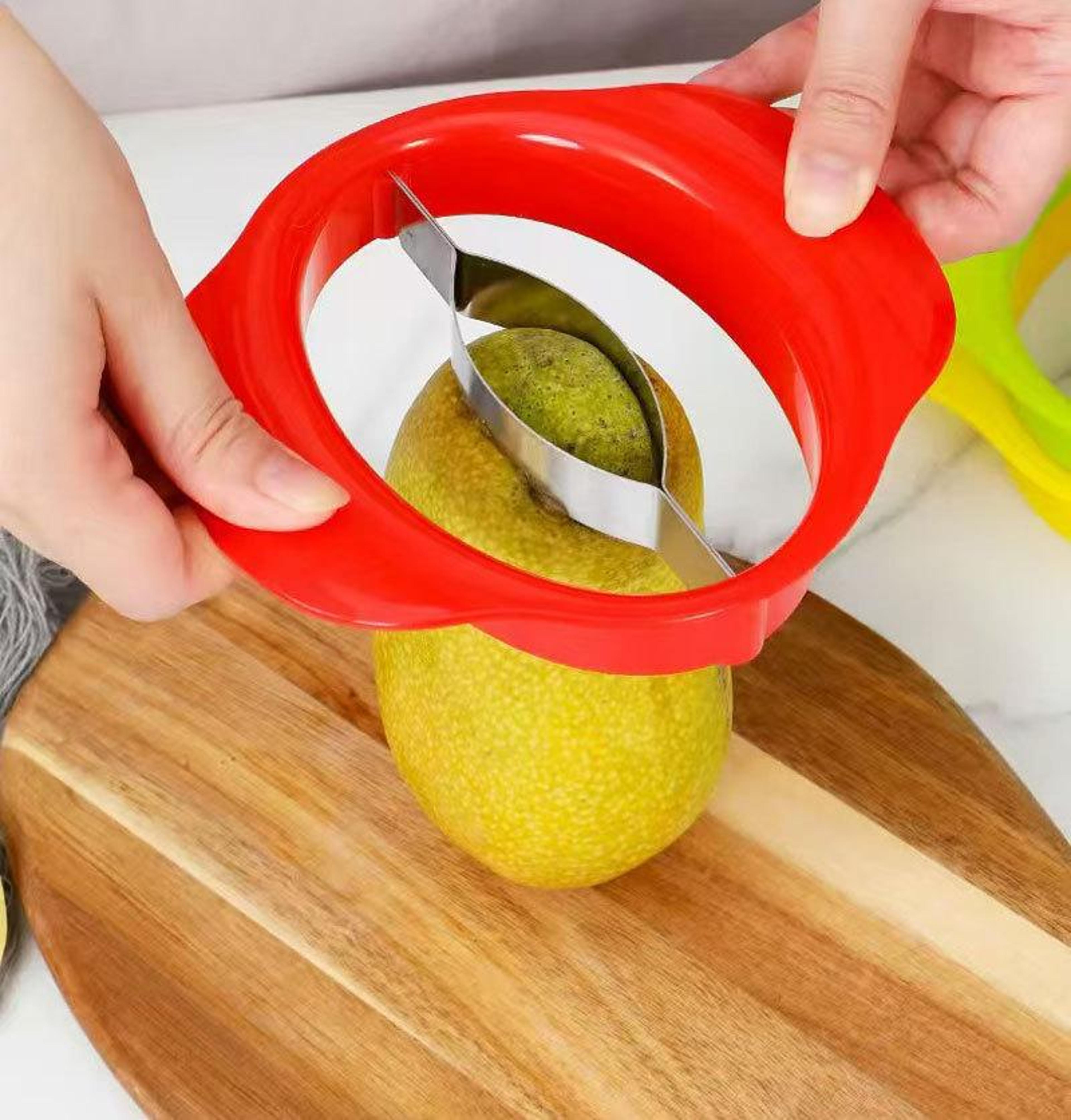 premium mango slicer tool & mango peeler cutter ergonomic fruit pitter