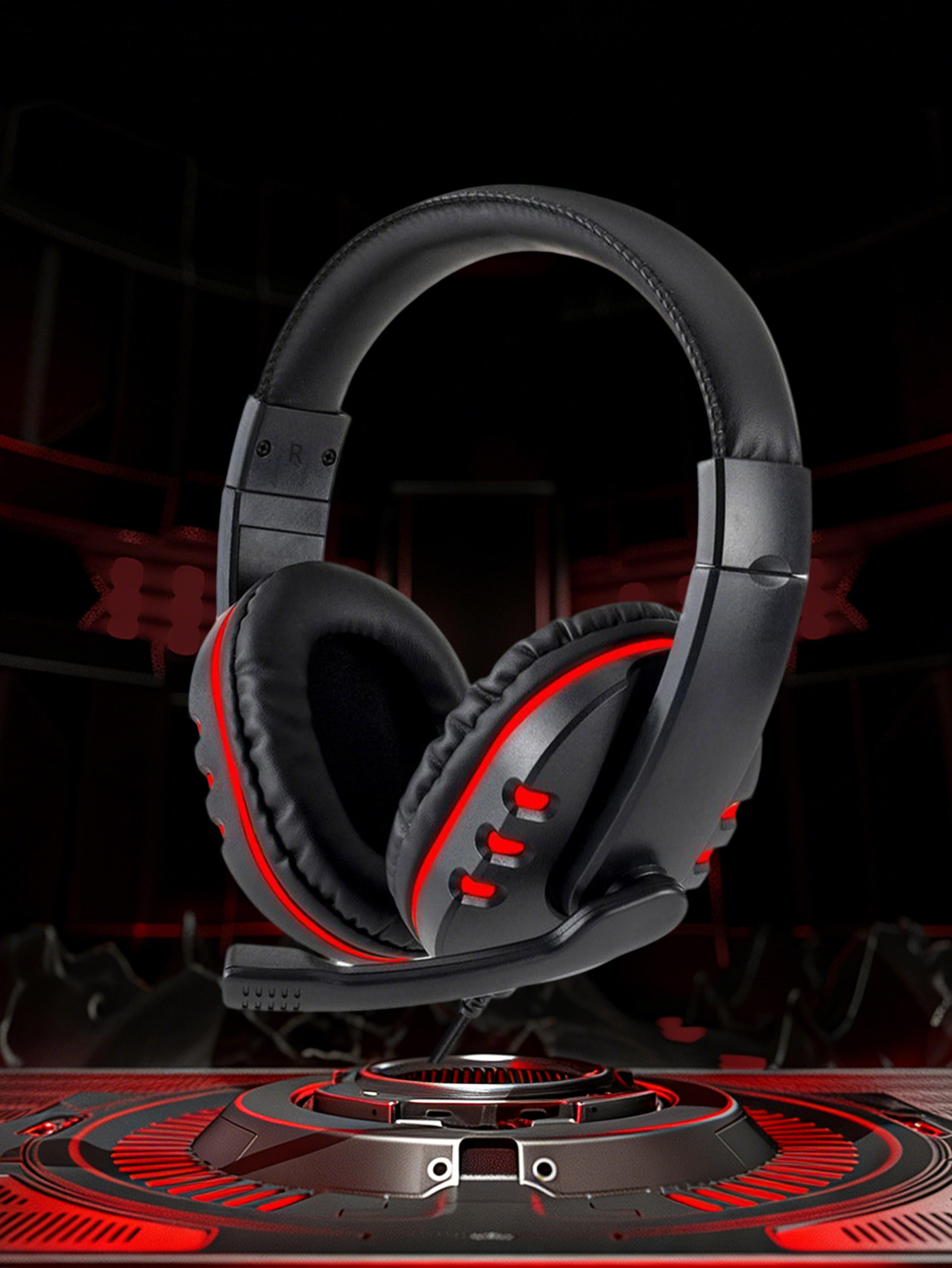 ultimate wired gaming headset with mic immersive gaming audio for pc & console