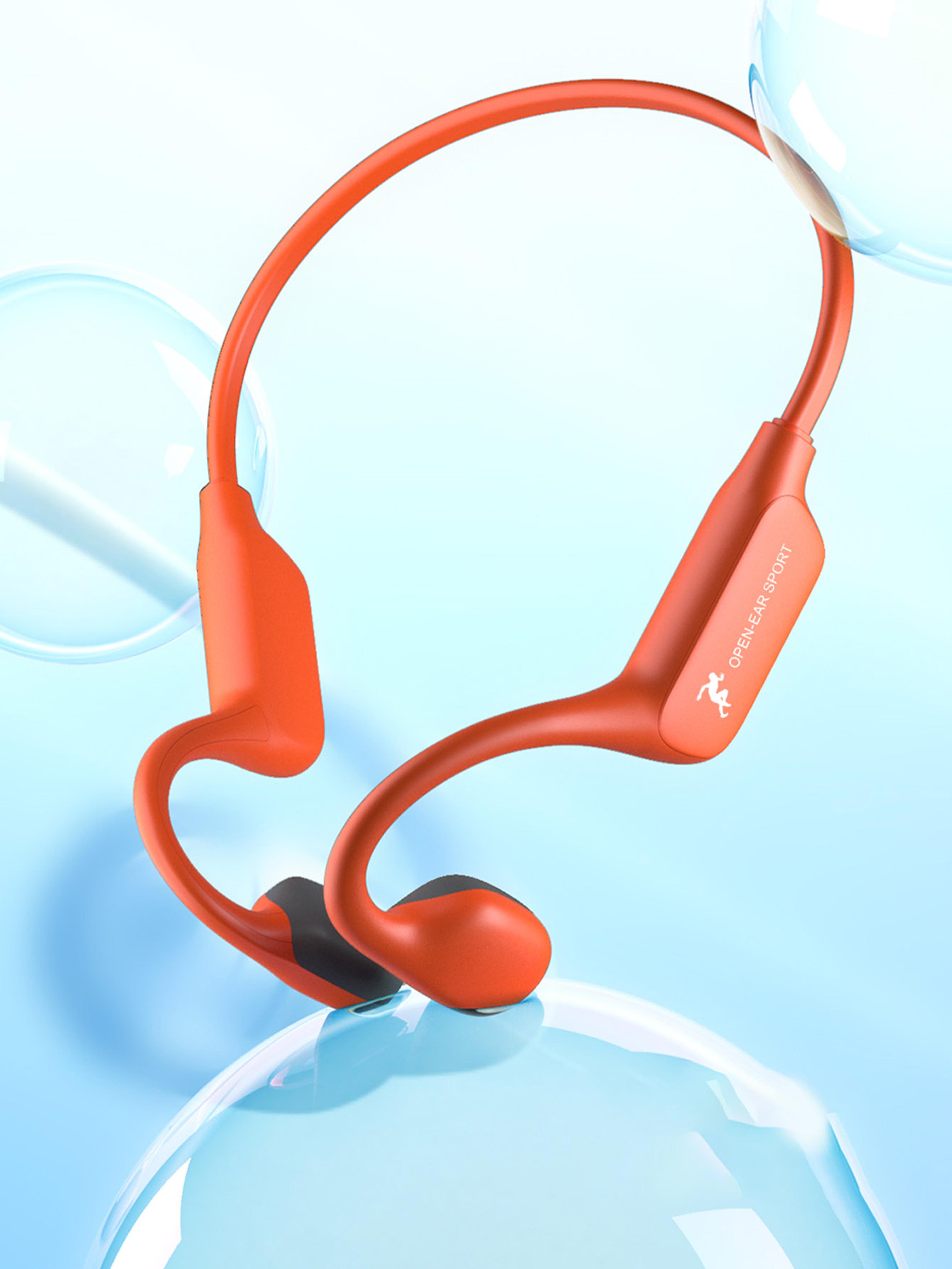 open ear bone conduction sports headphones with enc noise cancellation