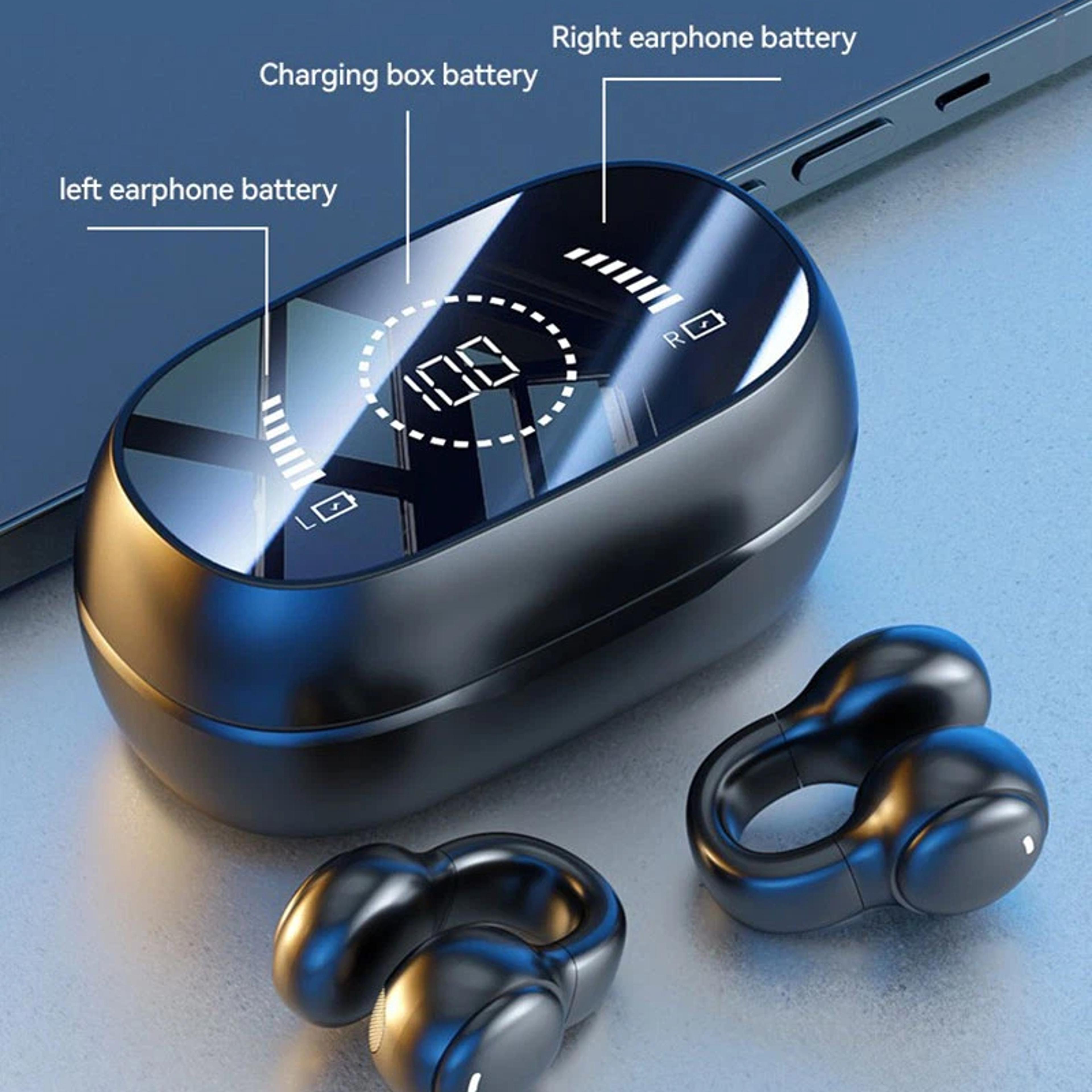 true wireless bluetooth earbuds with charging case & noise reduction