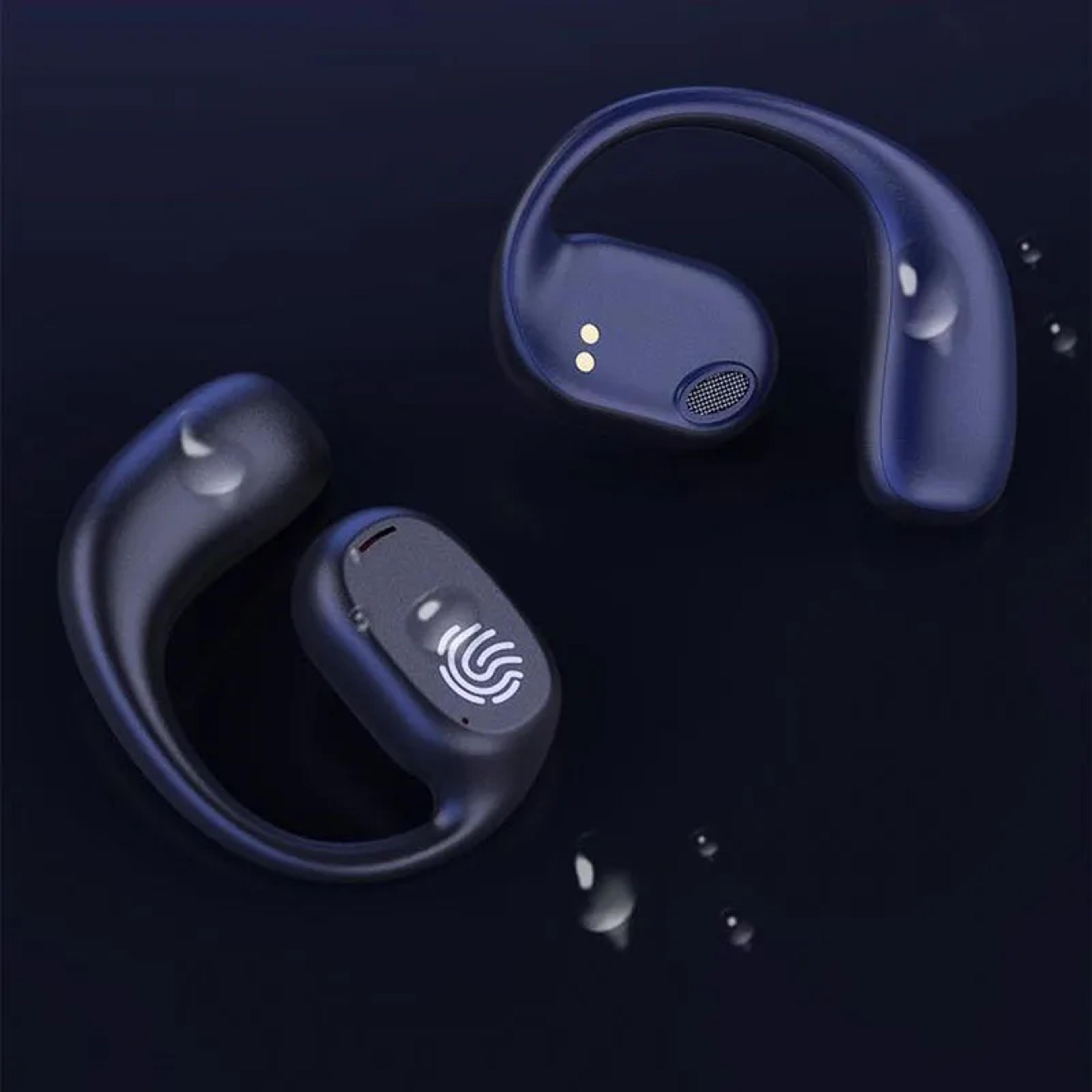 ows securefit pro bluetooth ear hook headphones sports wireless earbuds with mic