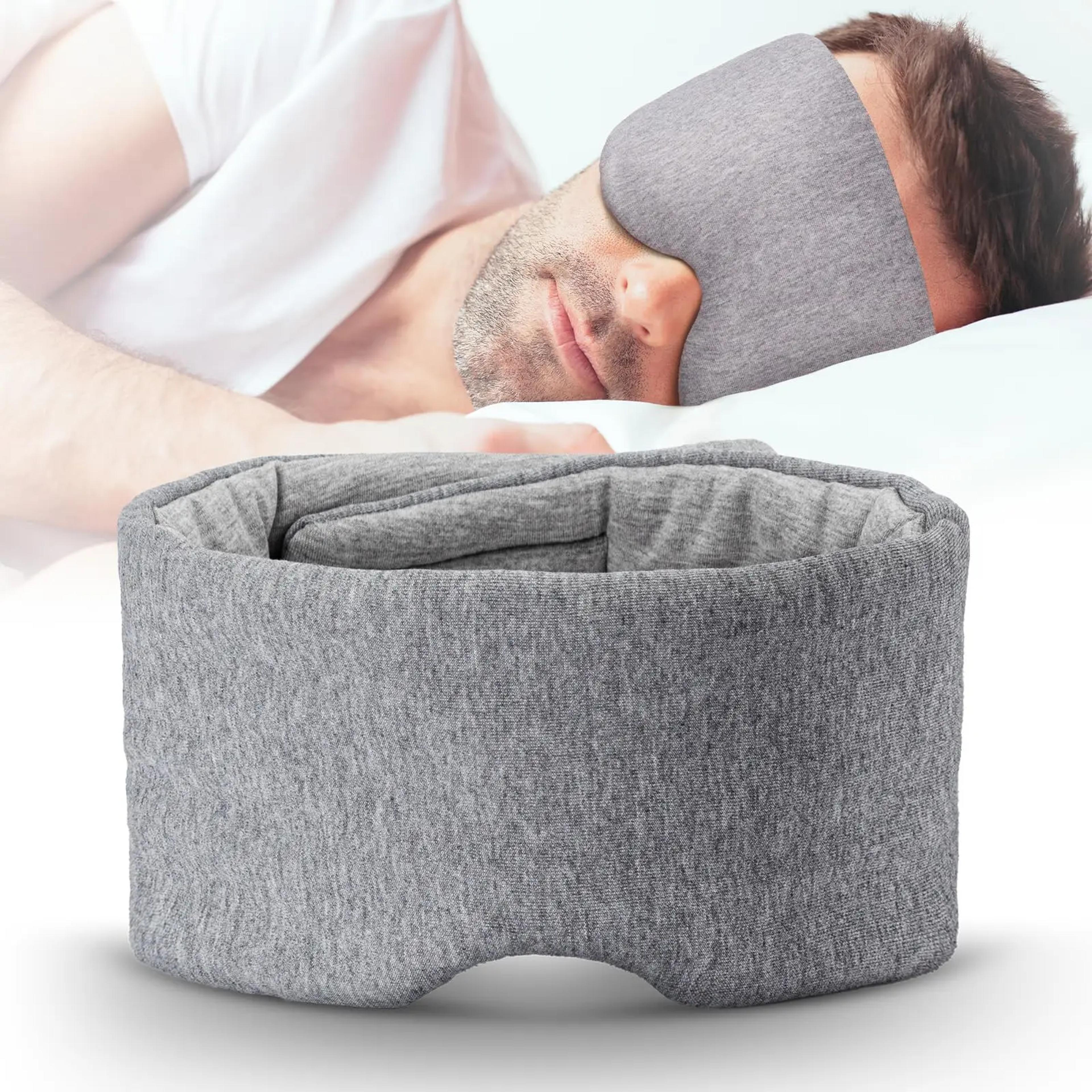 premium handmade blackout sleep mask breathable cotton sleep mask for comfortable travel & rest