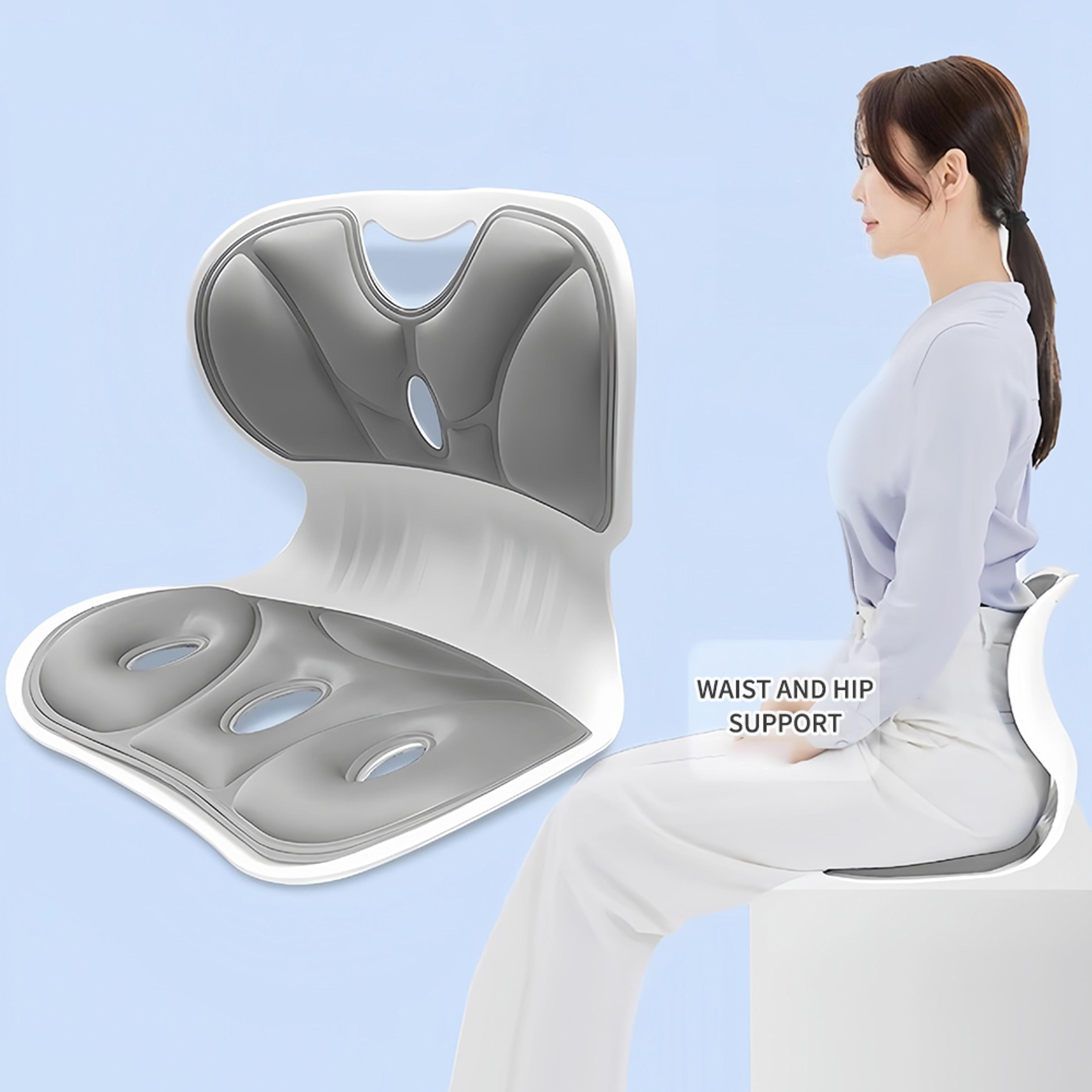 premium lumbar support cushion for posture correction ergonomic back support for office & student chairs