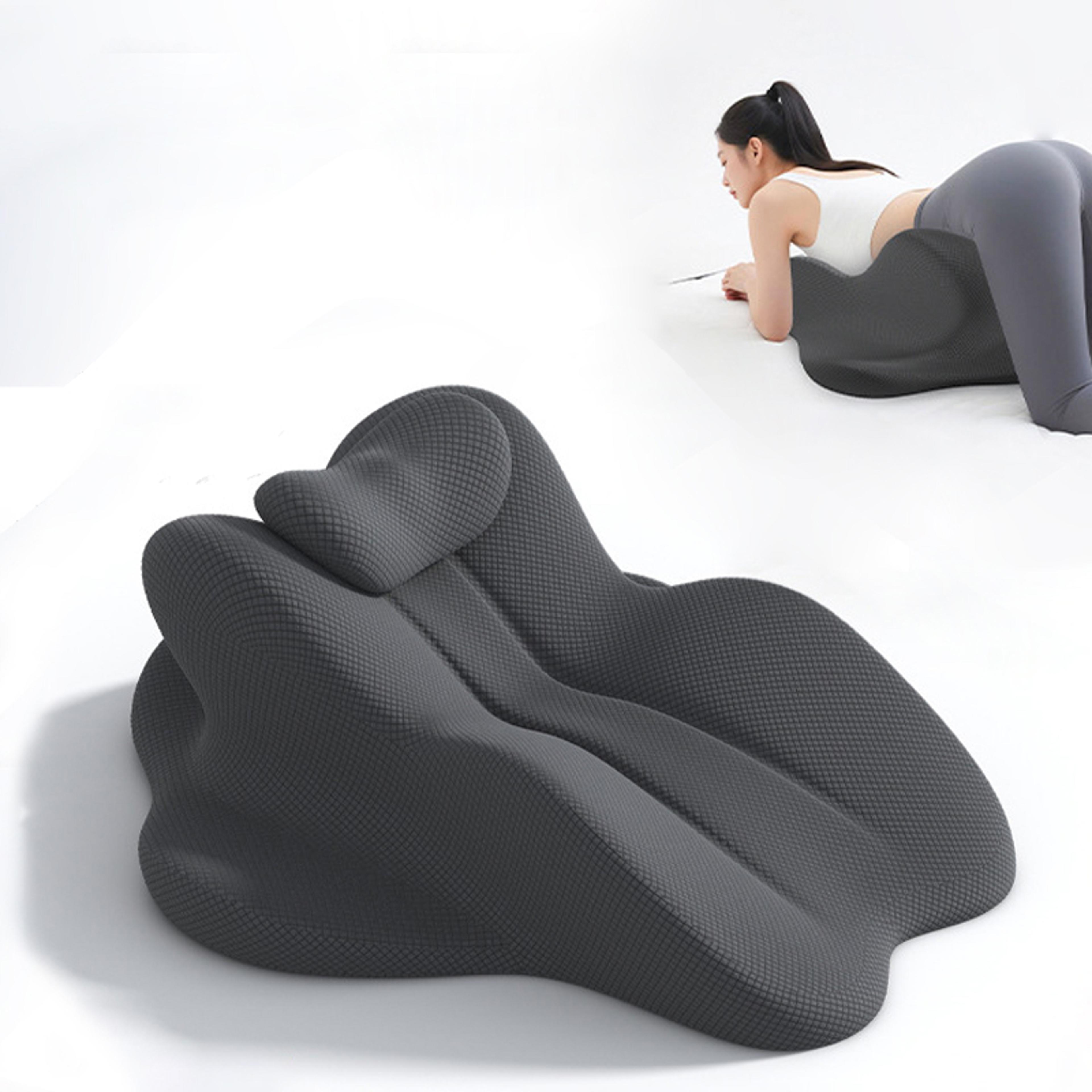ergonomic memory foam wedge pillow for bed back & neck support bed wedge reading pillow