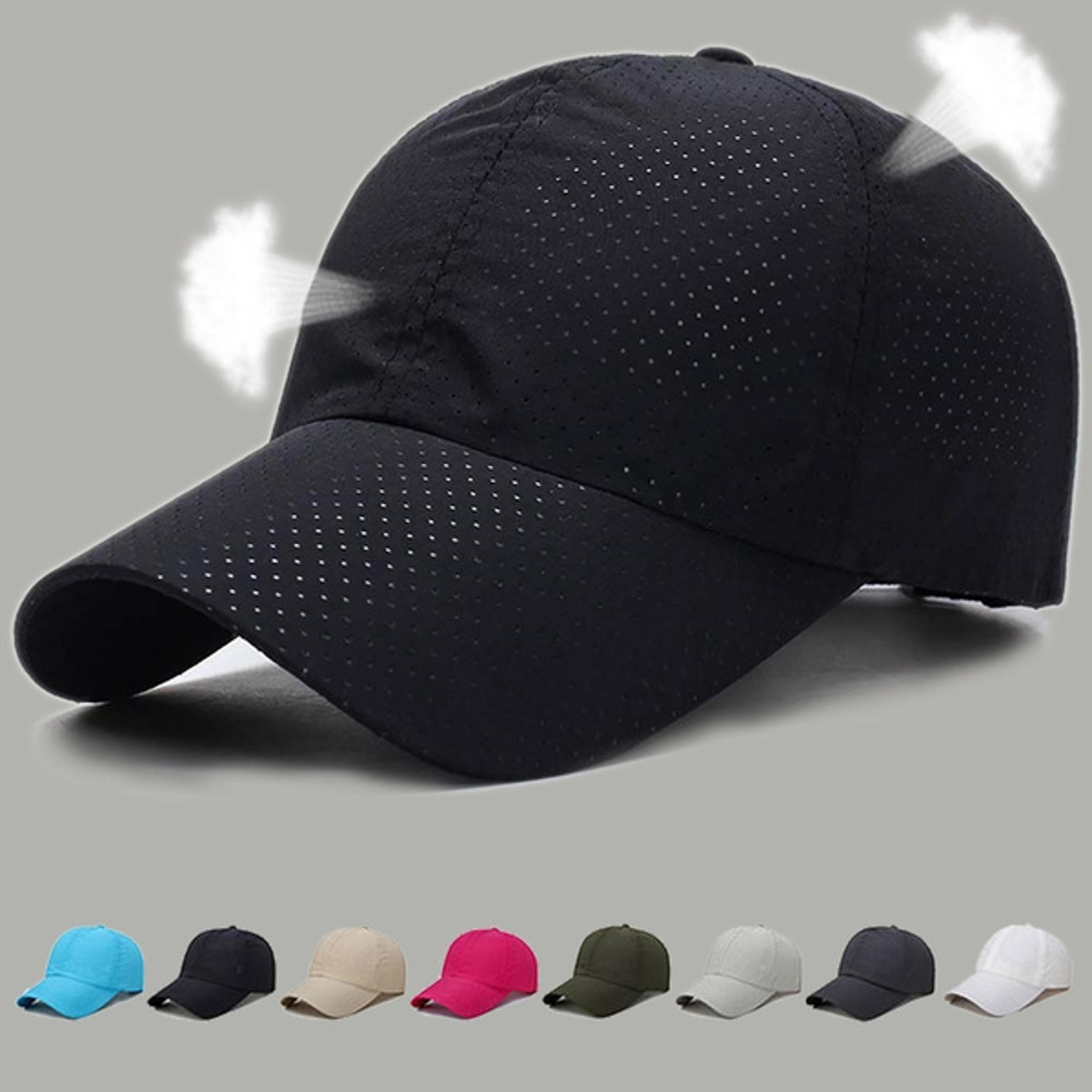summer unisex breathable quick dry mesh baseball cap adjustable outdoor sun hat