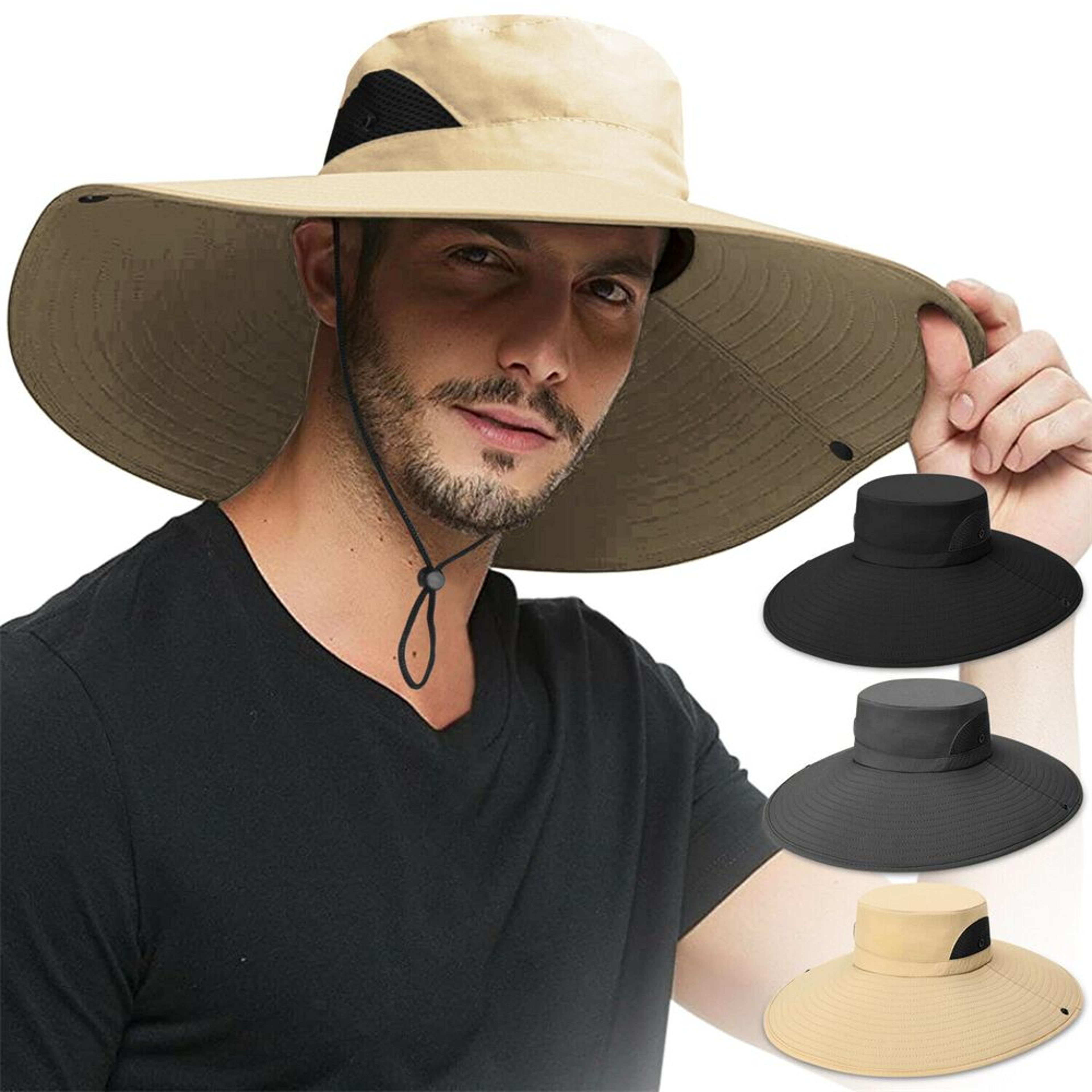 premium wide brim sun hat uv protection fishing hat & summer bucket hat