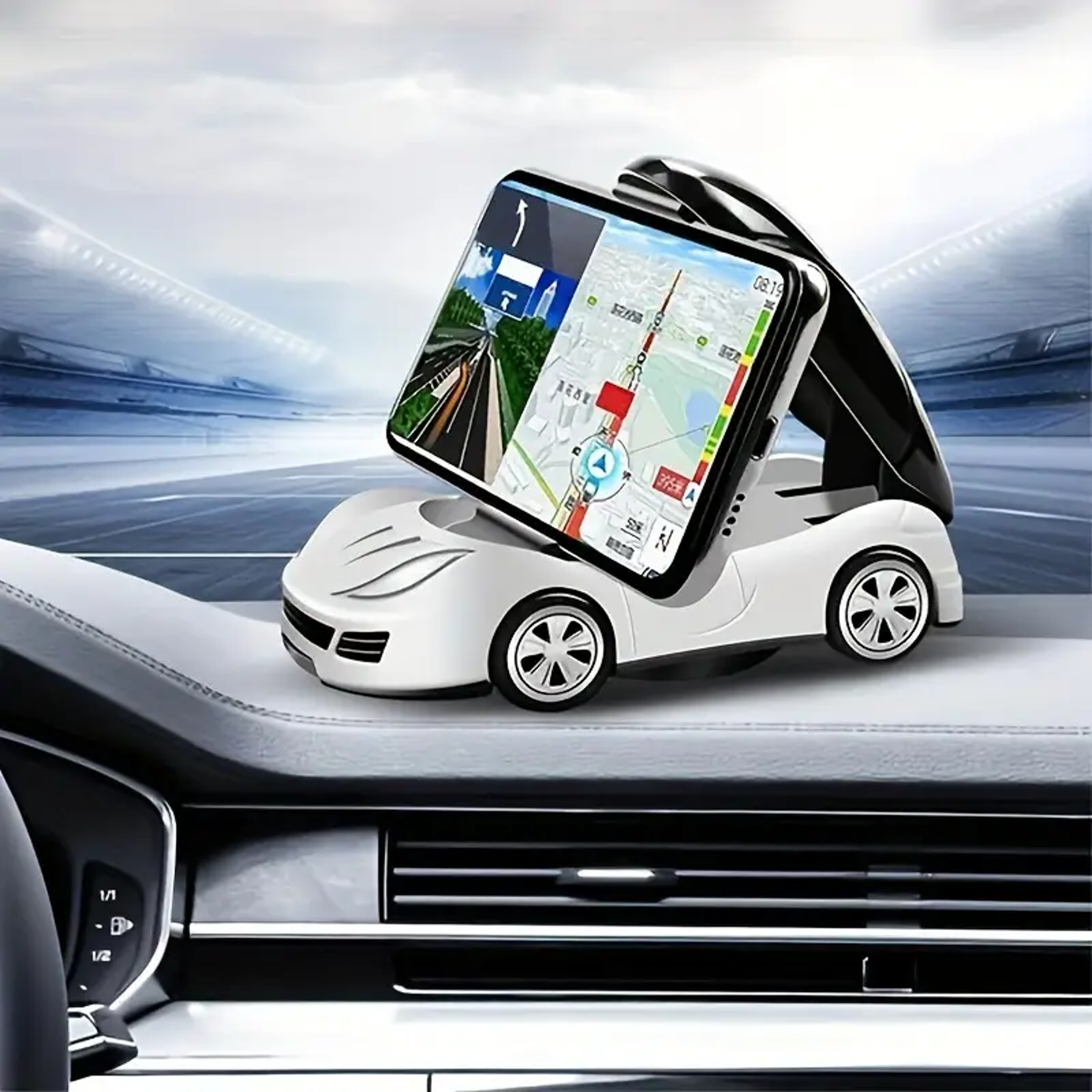 universal car dashboard phone stand with rotation mobile holder