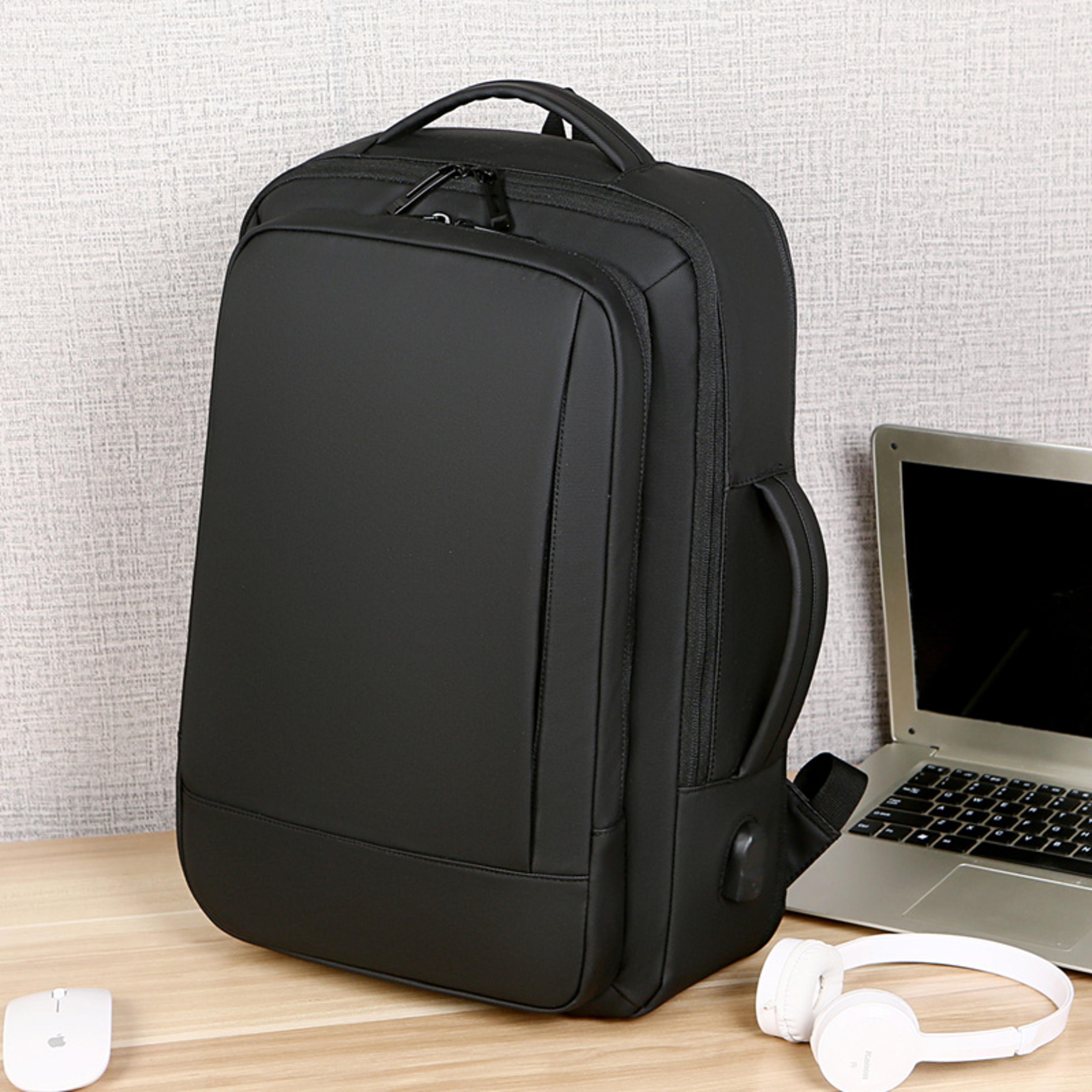 expandable travel backpack for men professional waterproof commuter & usb charging backpack