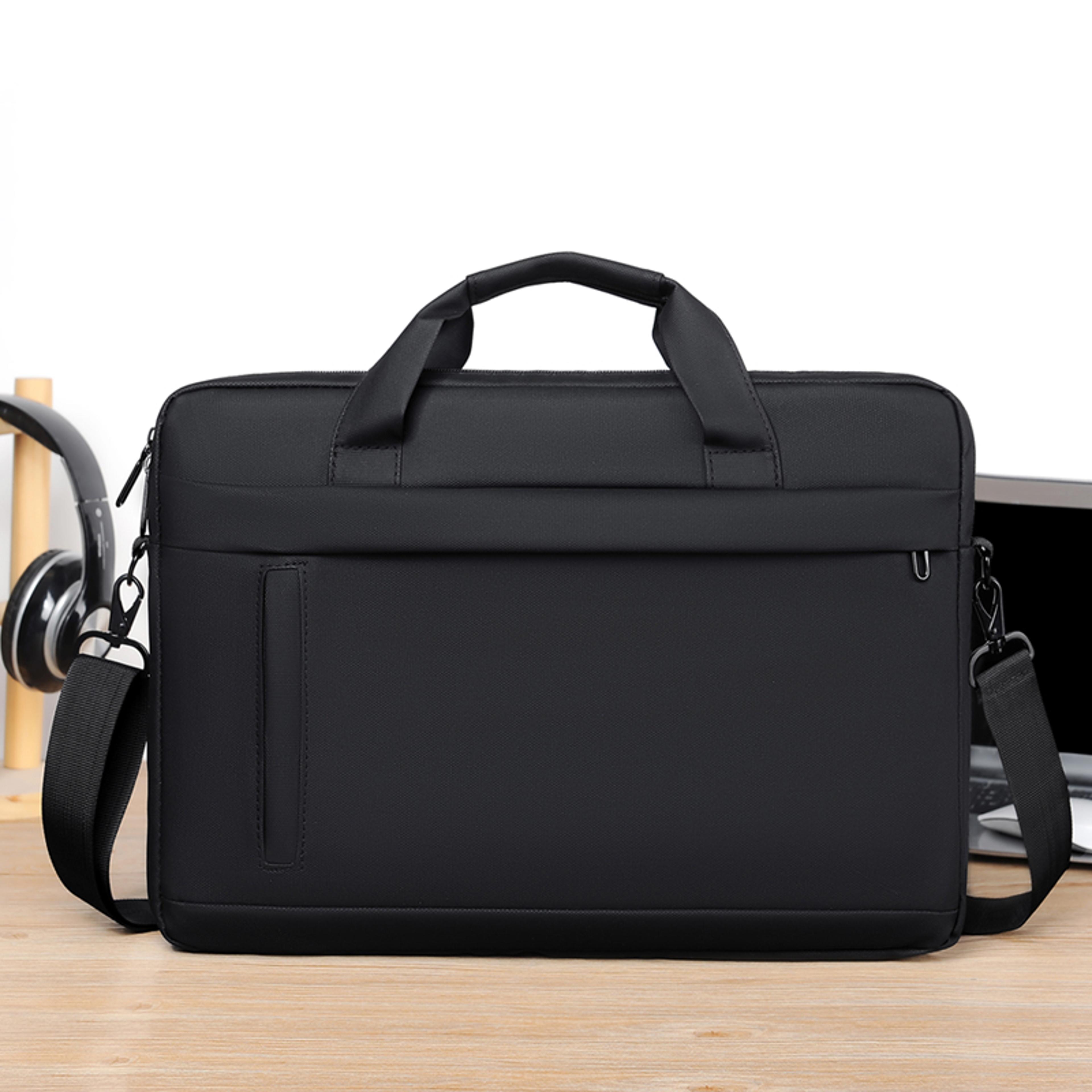 professional laptop tote briefcase business commuter work bag with adjustable straps