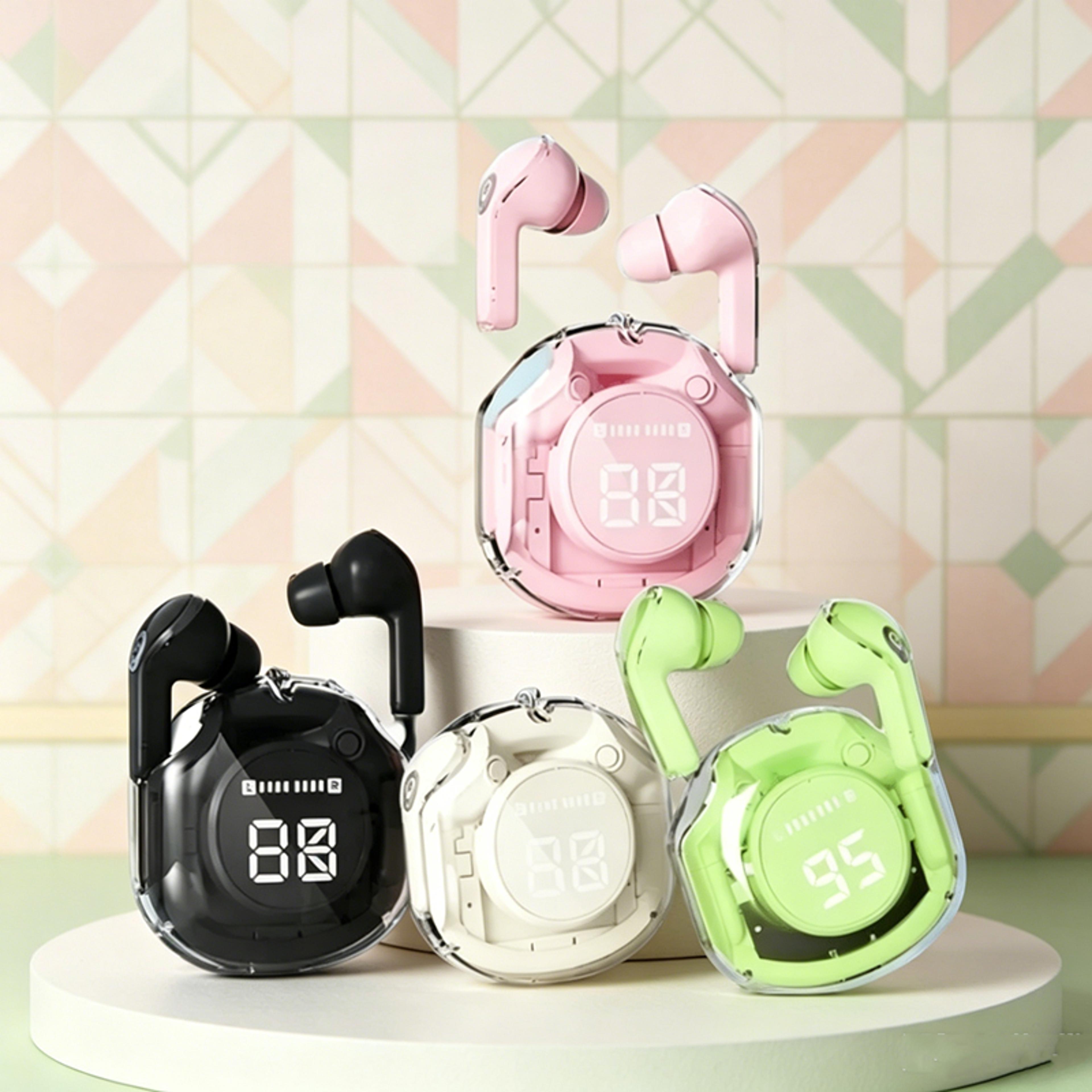 wireless bluetooth earbuds with heavy bass and noise reduction