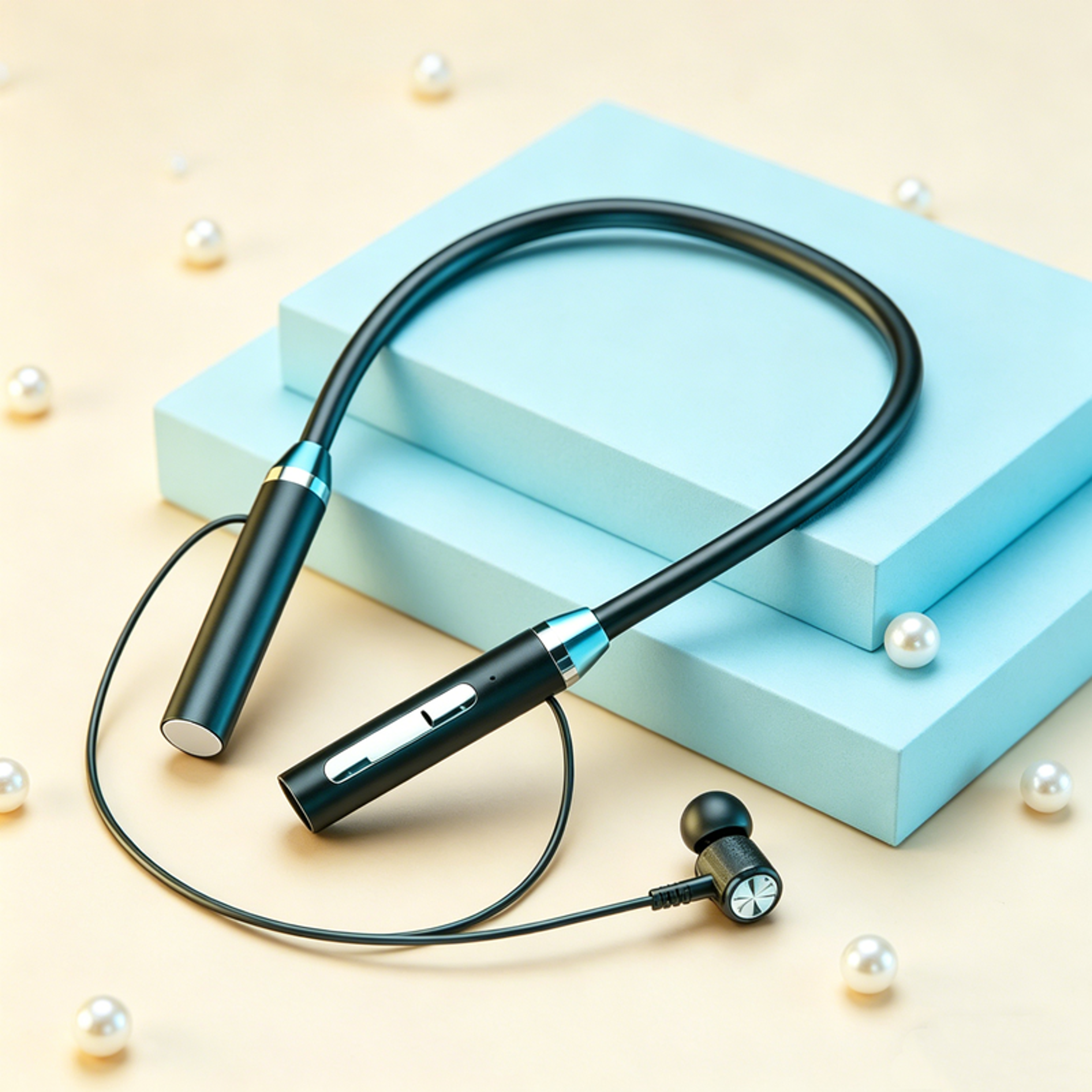 bluetooth neckband headphones with magnetic waterproof running earbuds