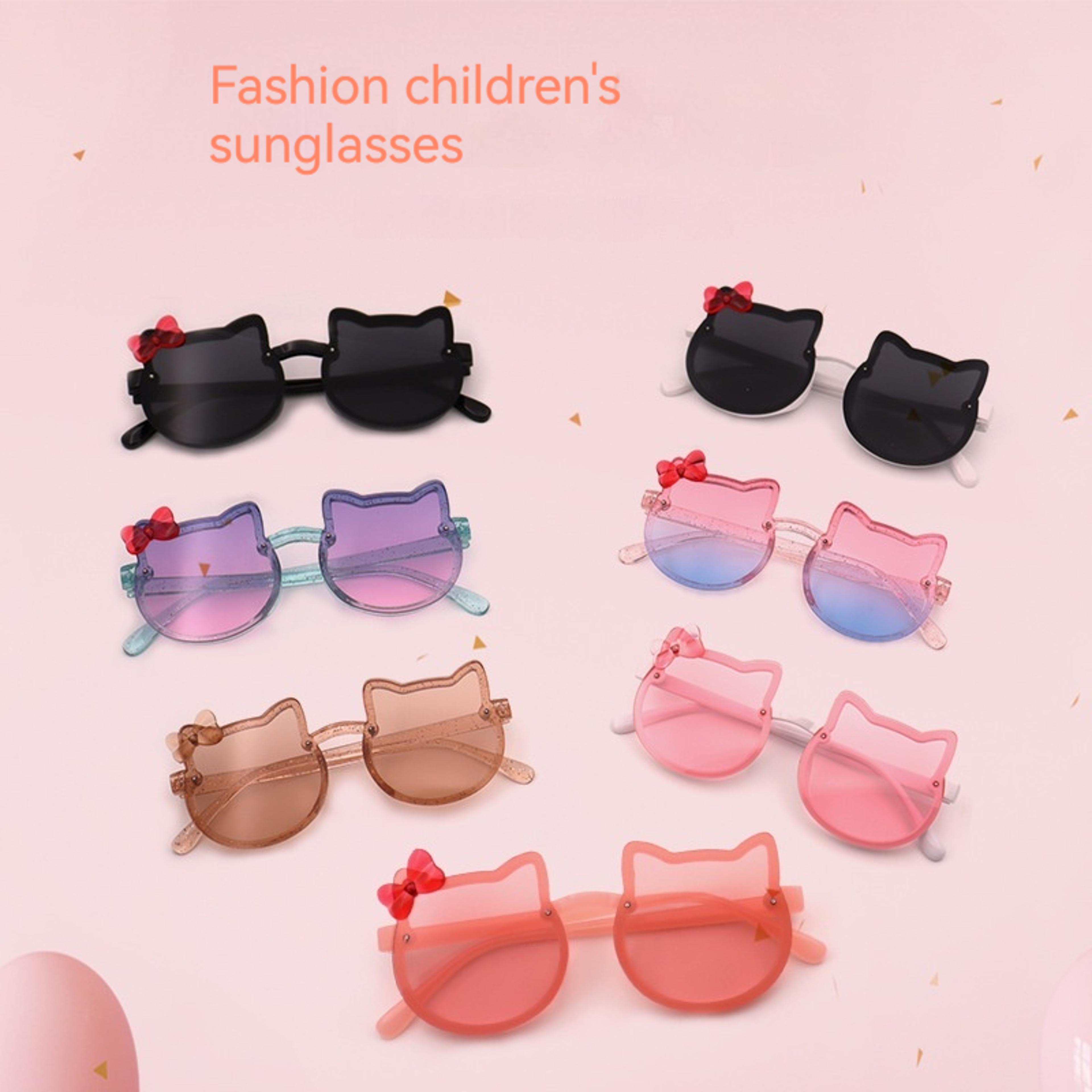 gradient cartoon kids sunglasses for girls uv resistant baby sunshades