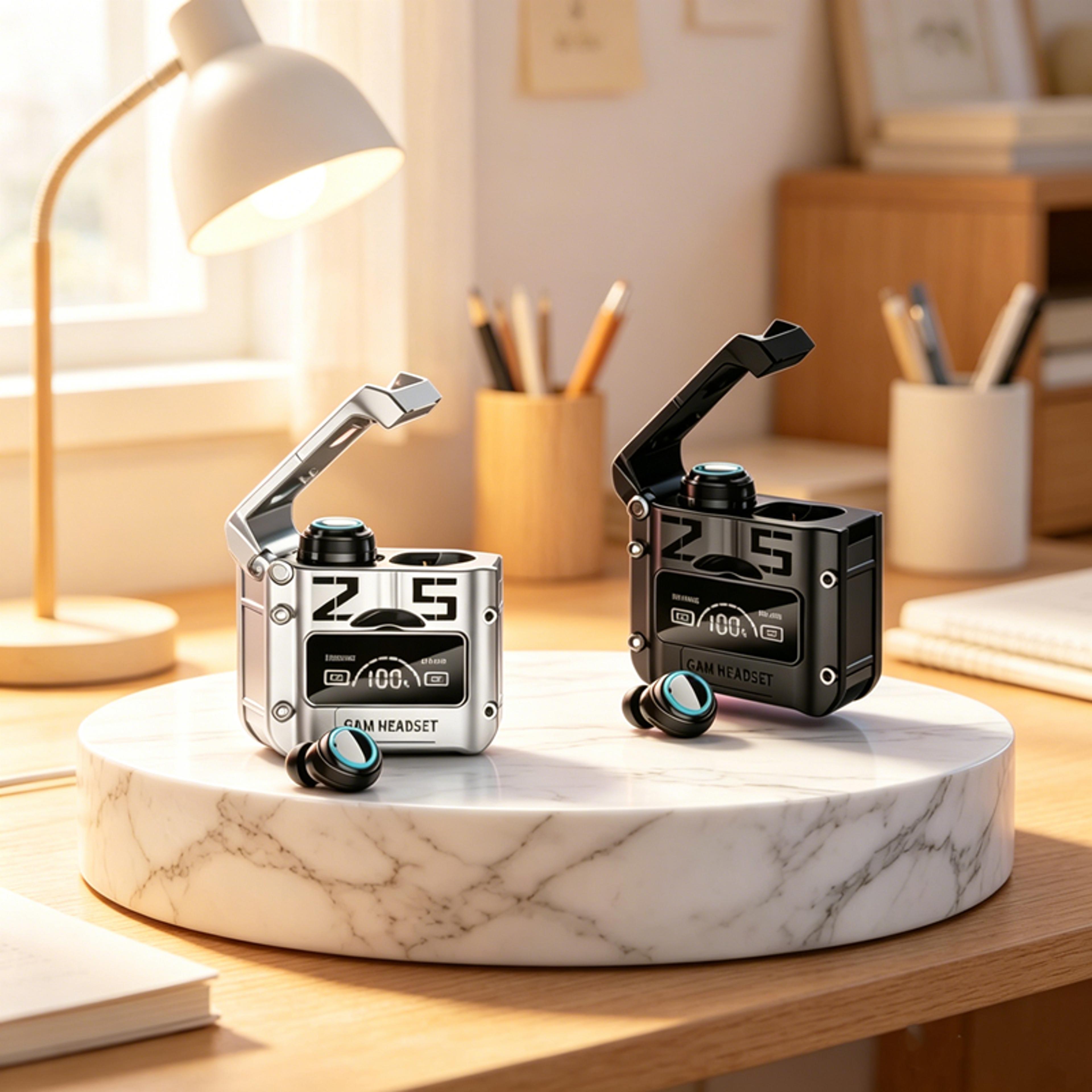 bluetooth wireless earbuds with touch control and noise reduction