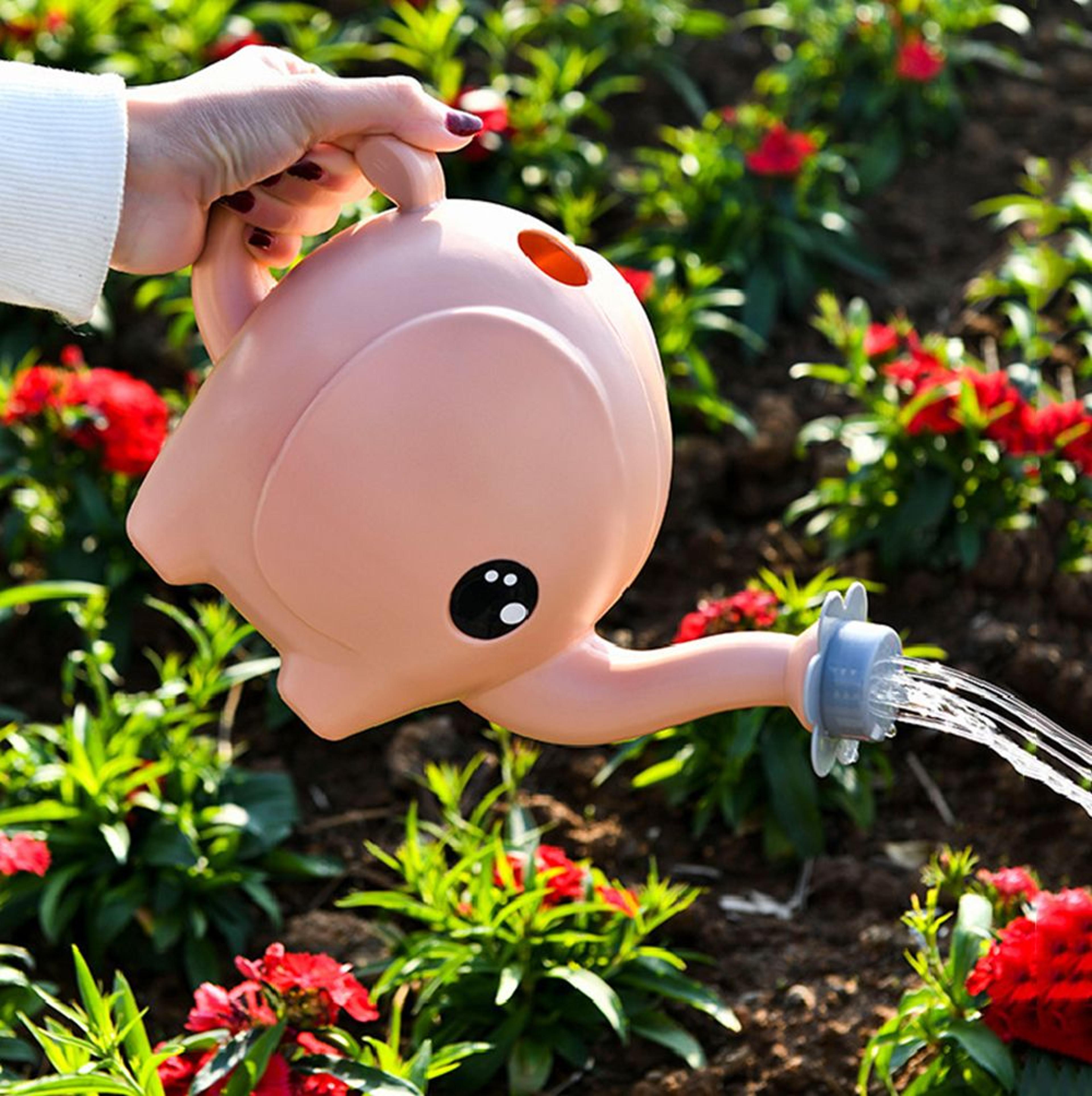 kids elephant watering can cute plastic garden watering pot for indoor outdoor plants