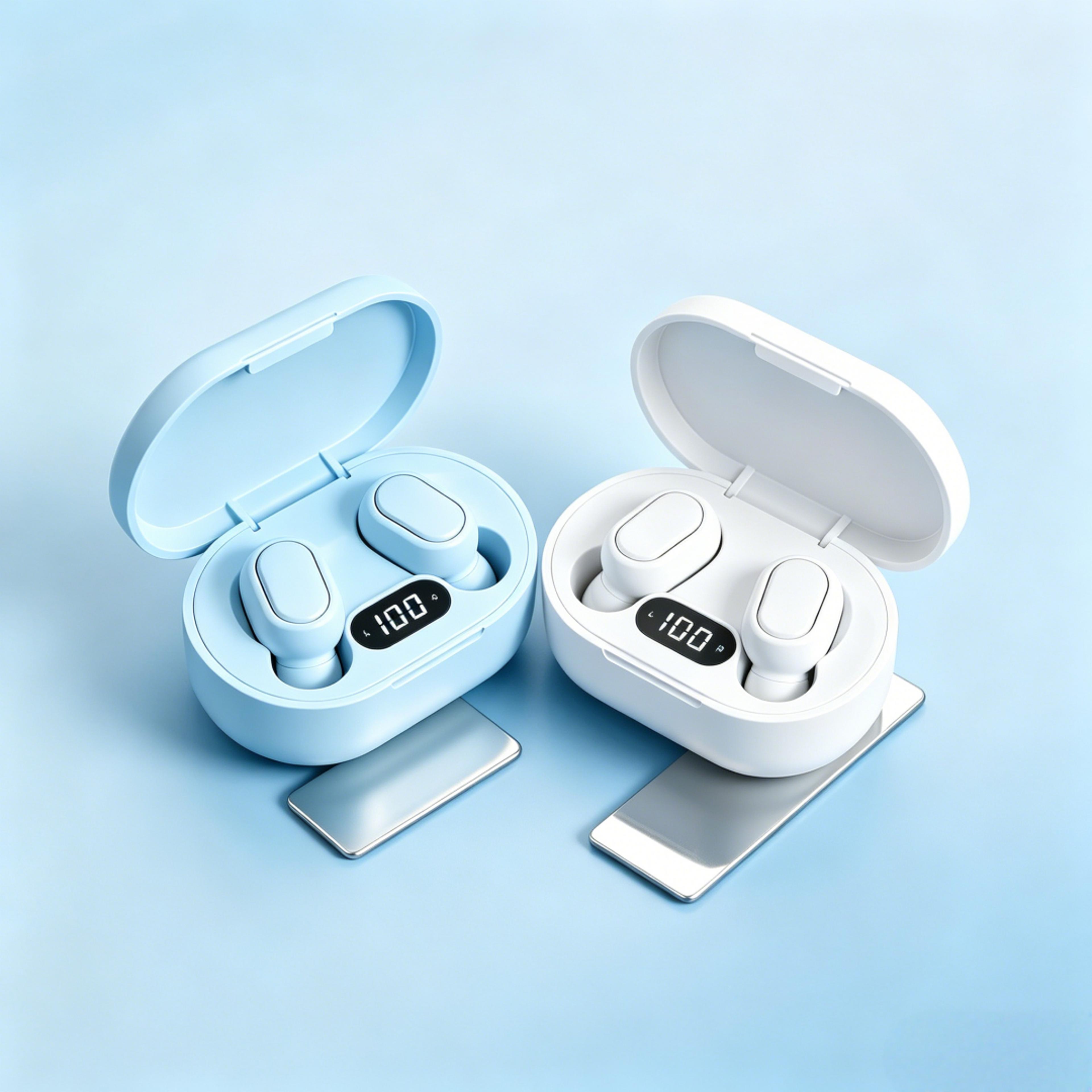 tws bluetooth earbuds with mic stereo wireless headphones