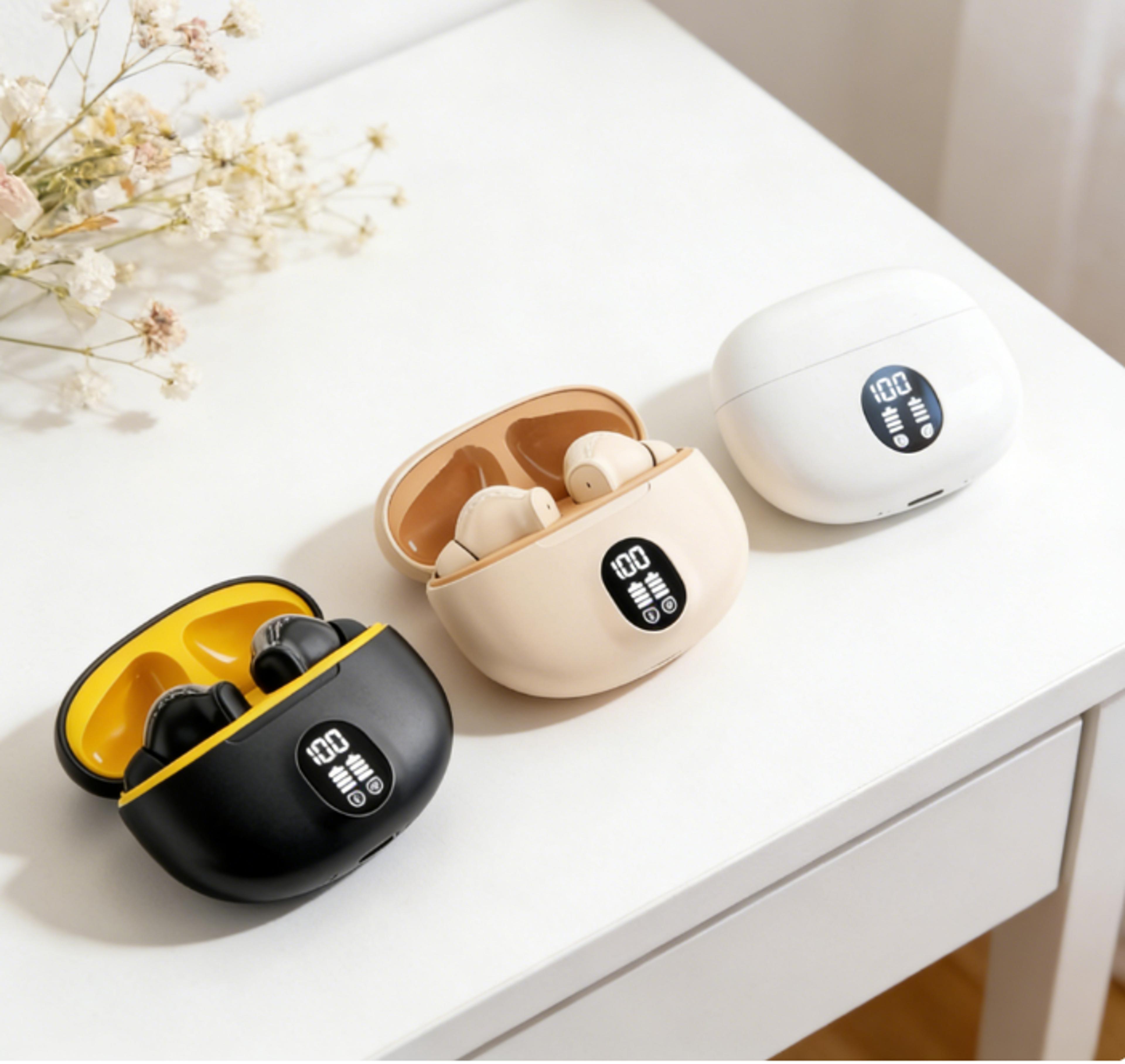 tws wireless bluetooth gaming earphones with microphone and deep bass