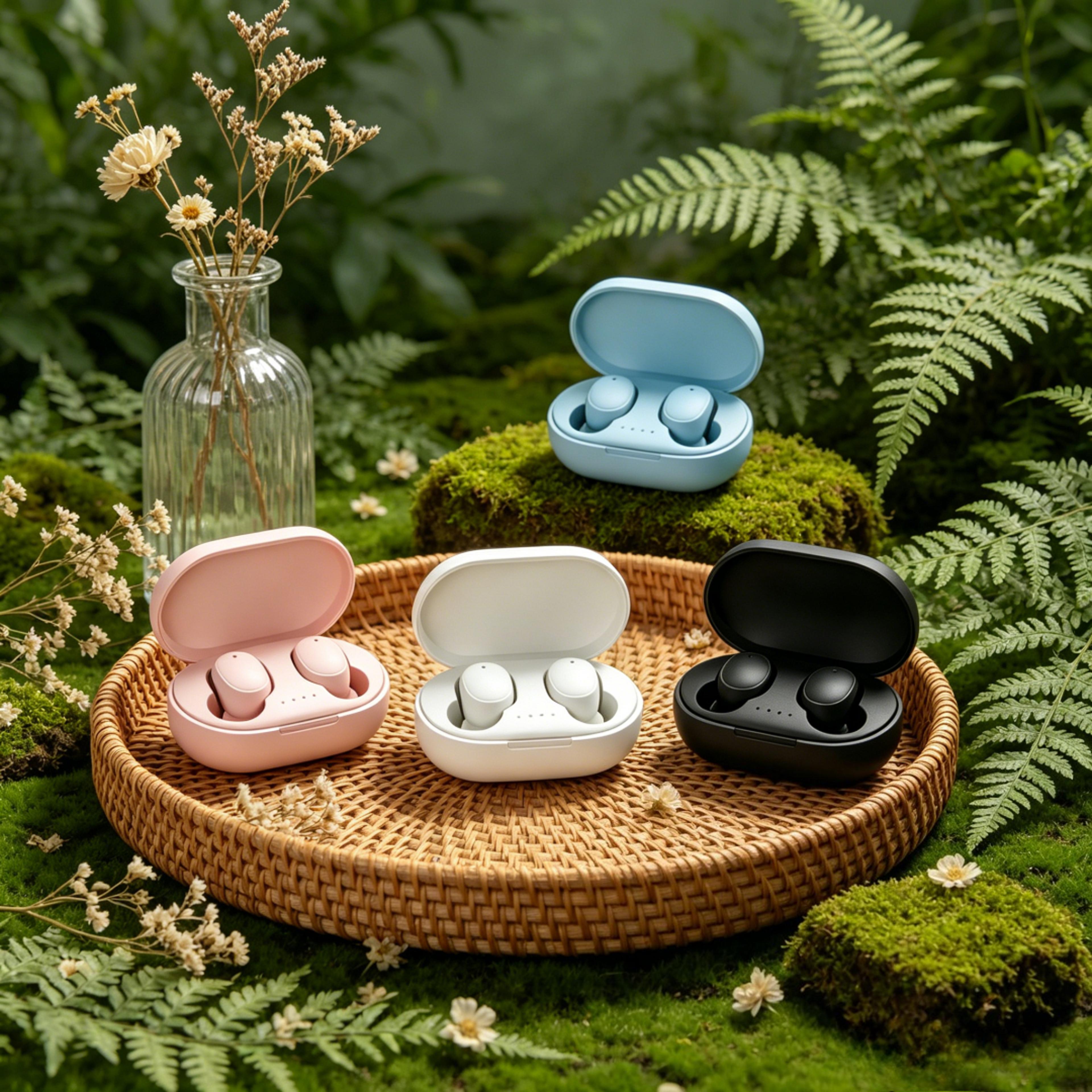 wireless earbuds bluetooth headset with mic for music sports and calls