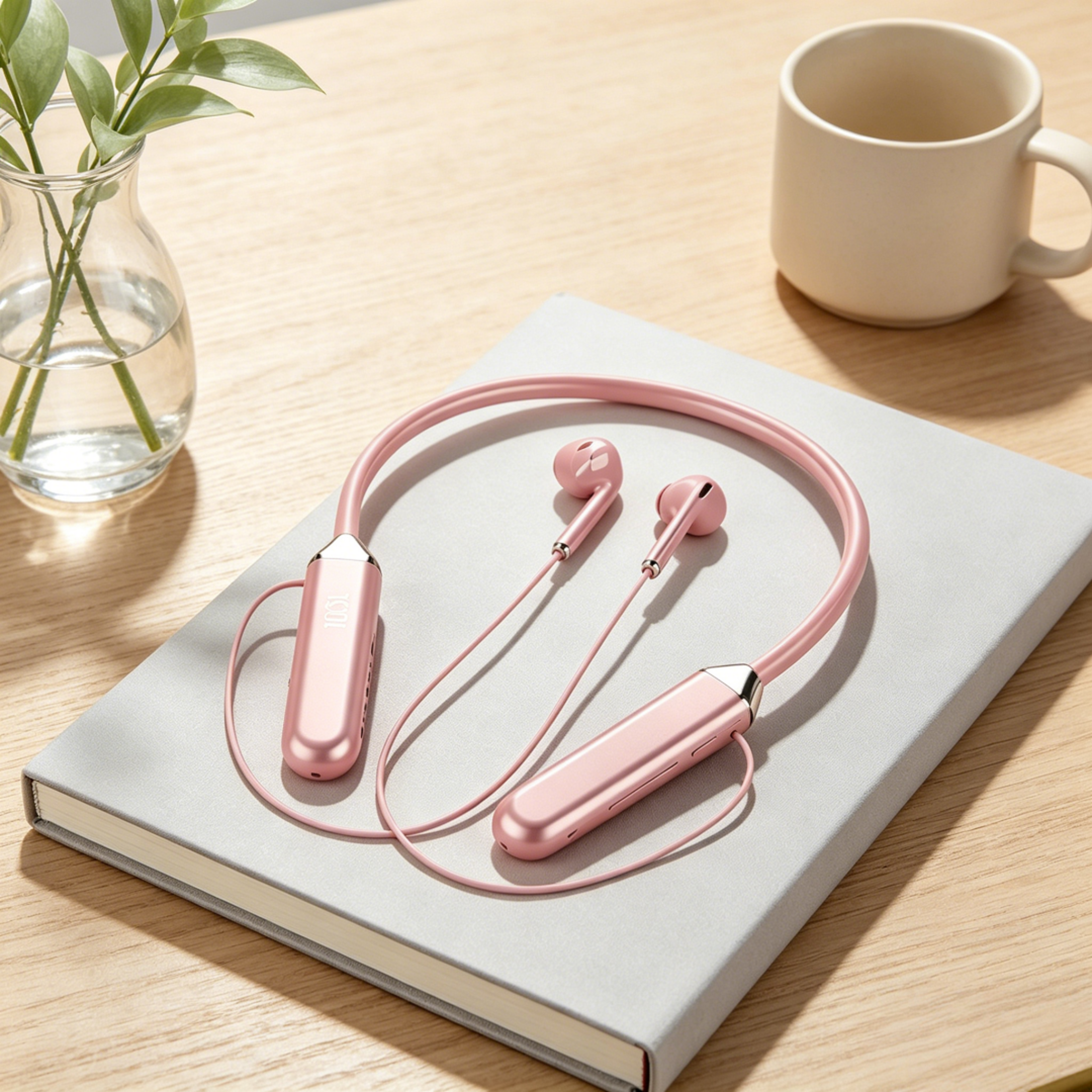 bluetooth neckband headphones with hifi sound and long battery life for sports and gaming