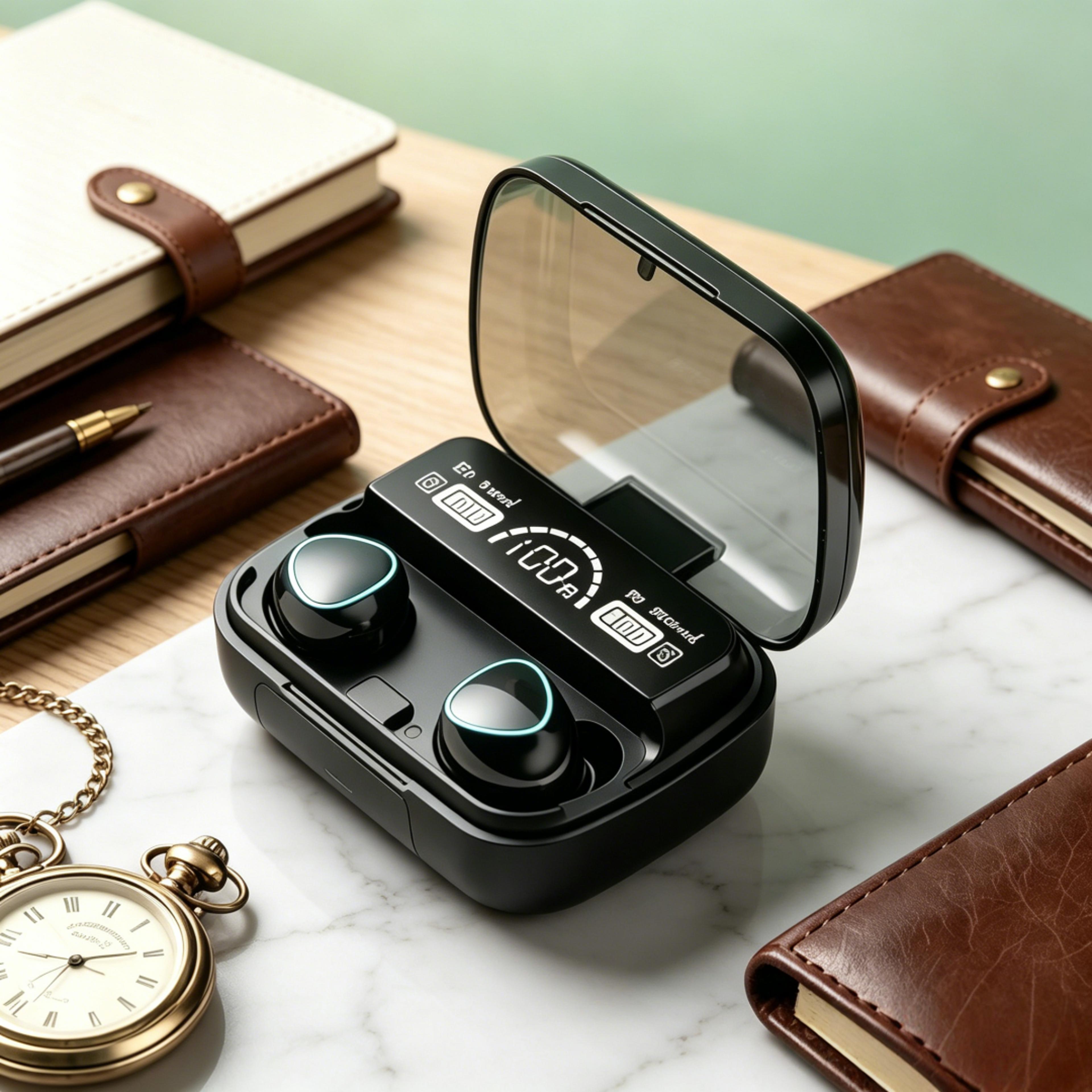 tws bluetooth wireless earbuds with mic for sports calls and gaming
