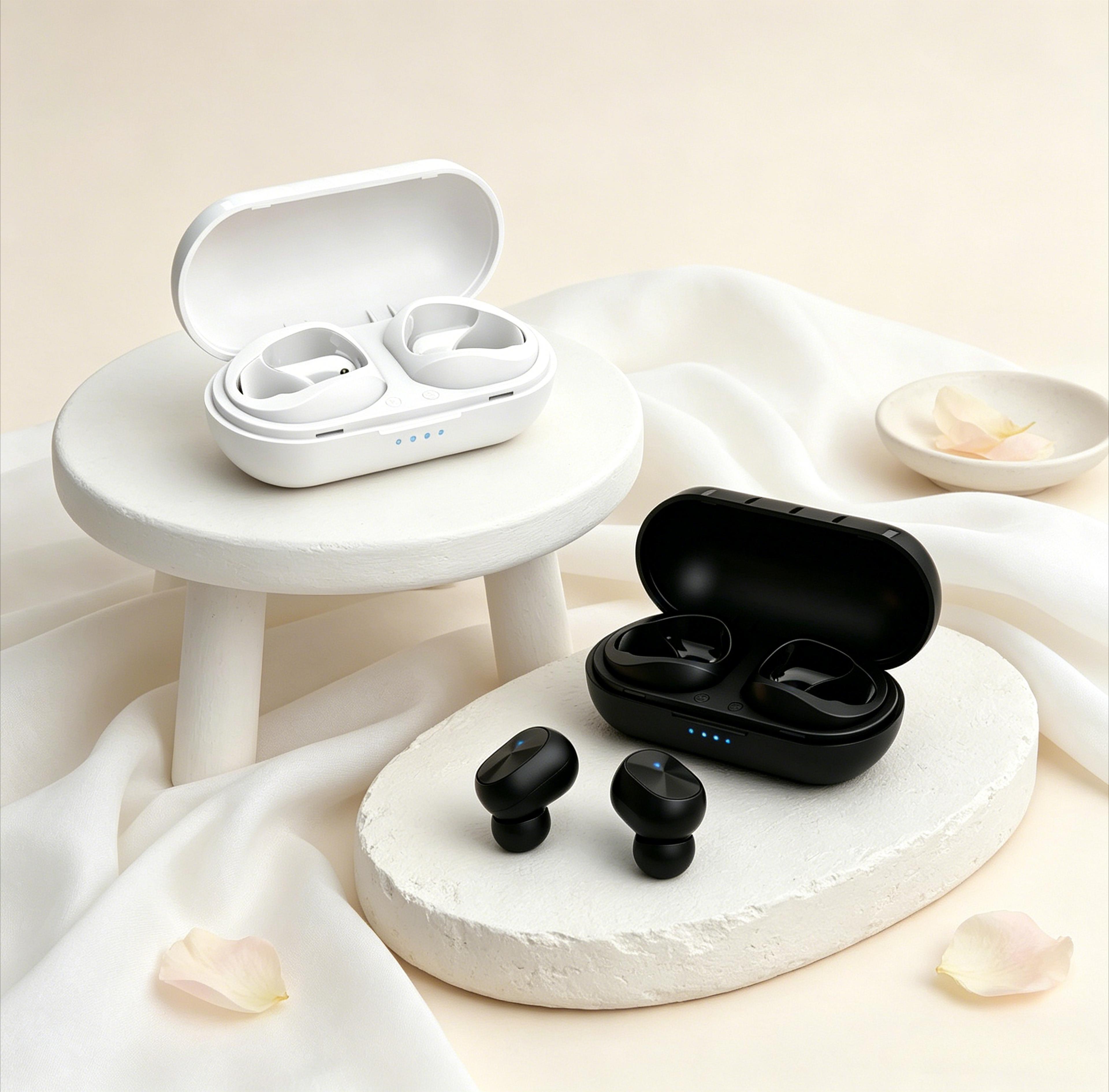tws wireless headphones with mic sport bluetooth earphones for smartphones