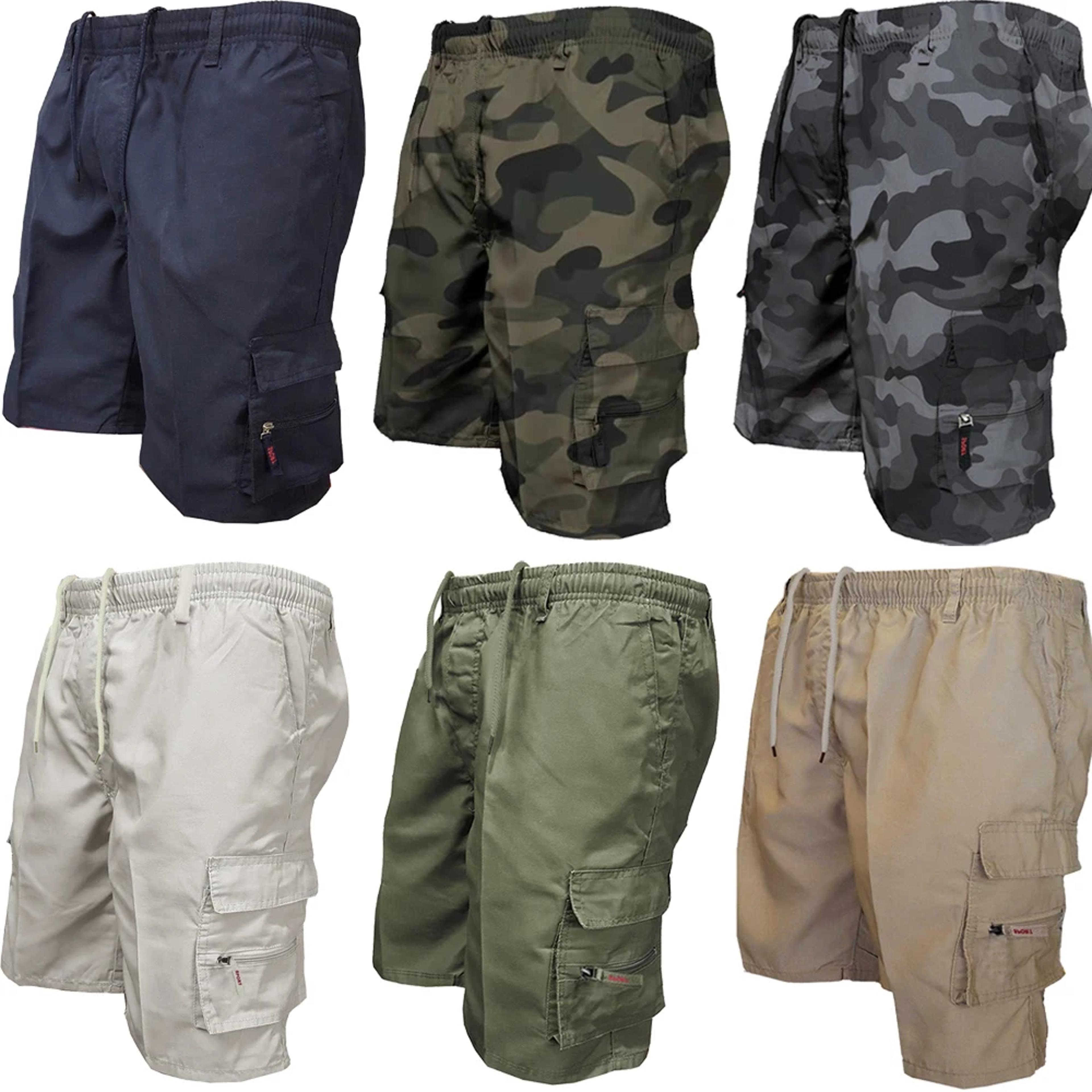 mens tactical cargo shorts with pockets for hiking work and summer casual wear