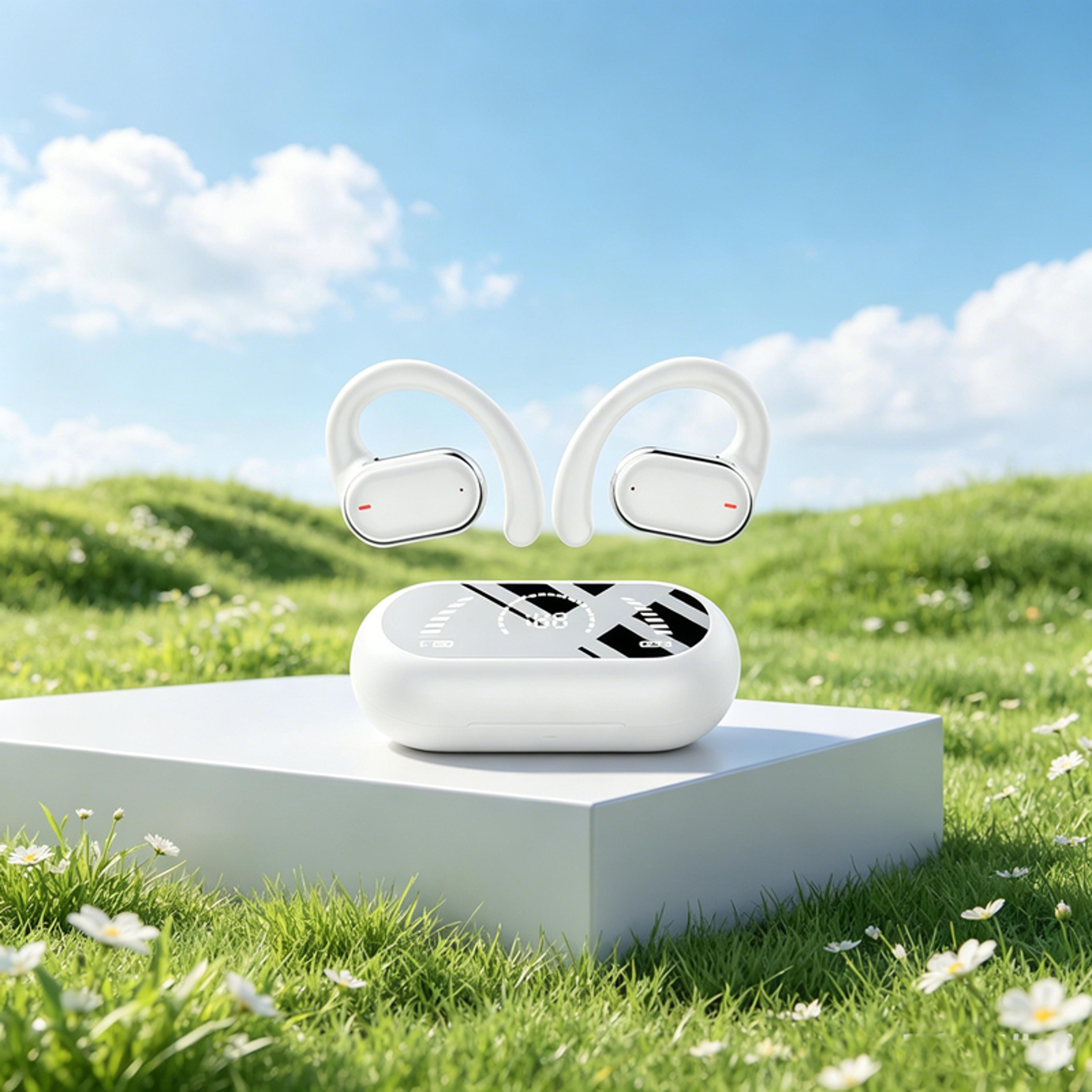 bluetooth earhook wireless earbuds sport gaming headphones with noise reduction