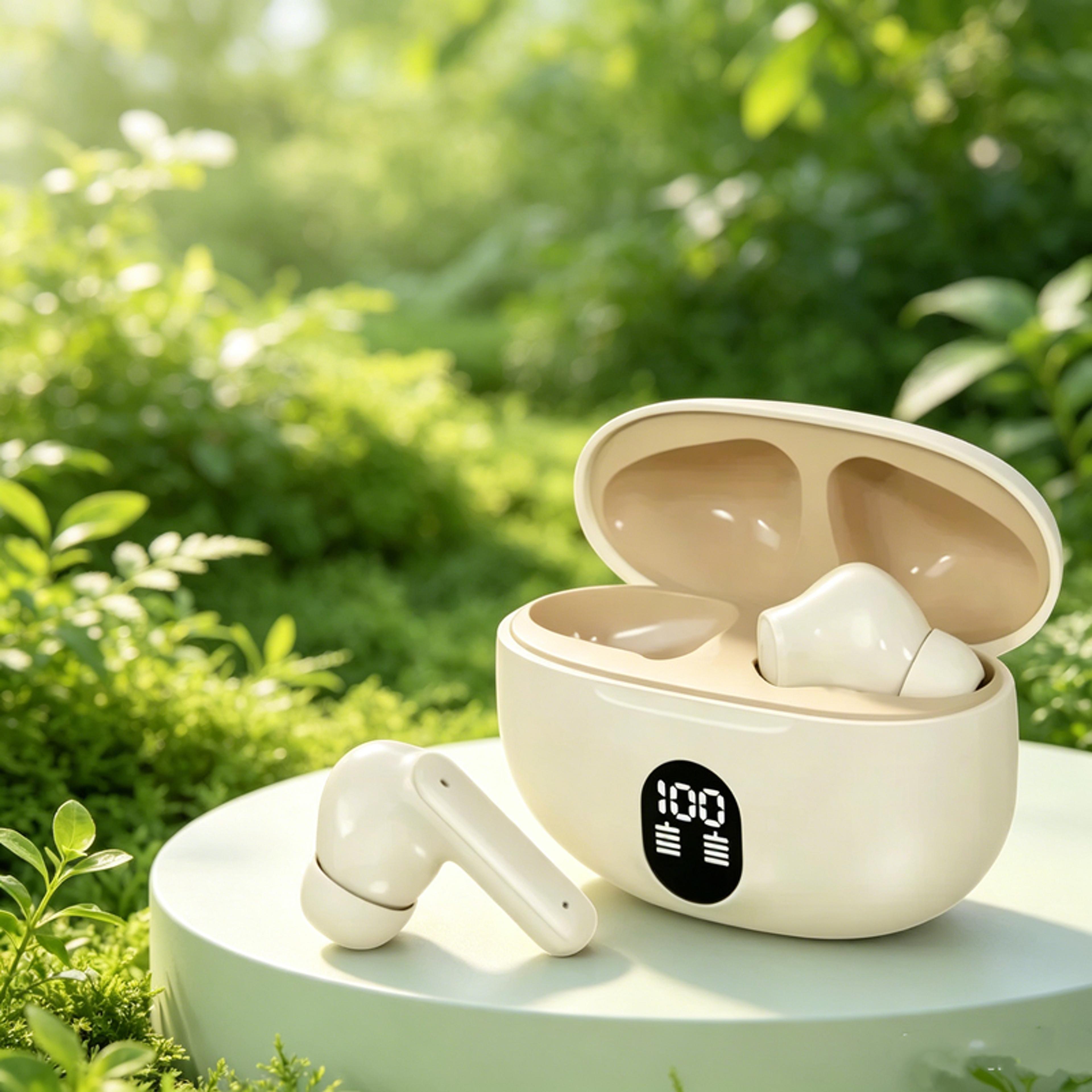 bluetooth waterproof tws wireless earbuds with mic for sports gaming and calls
