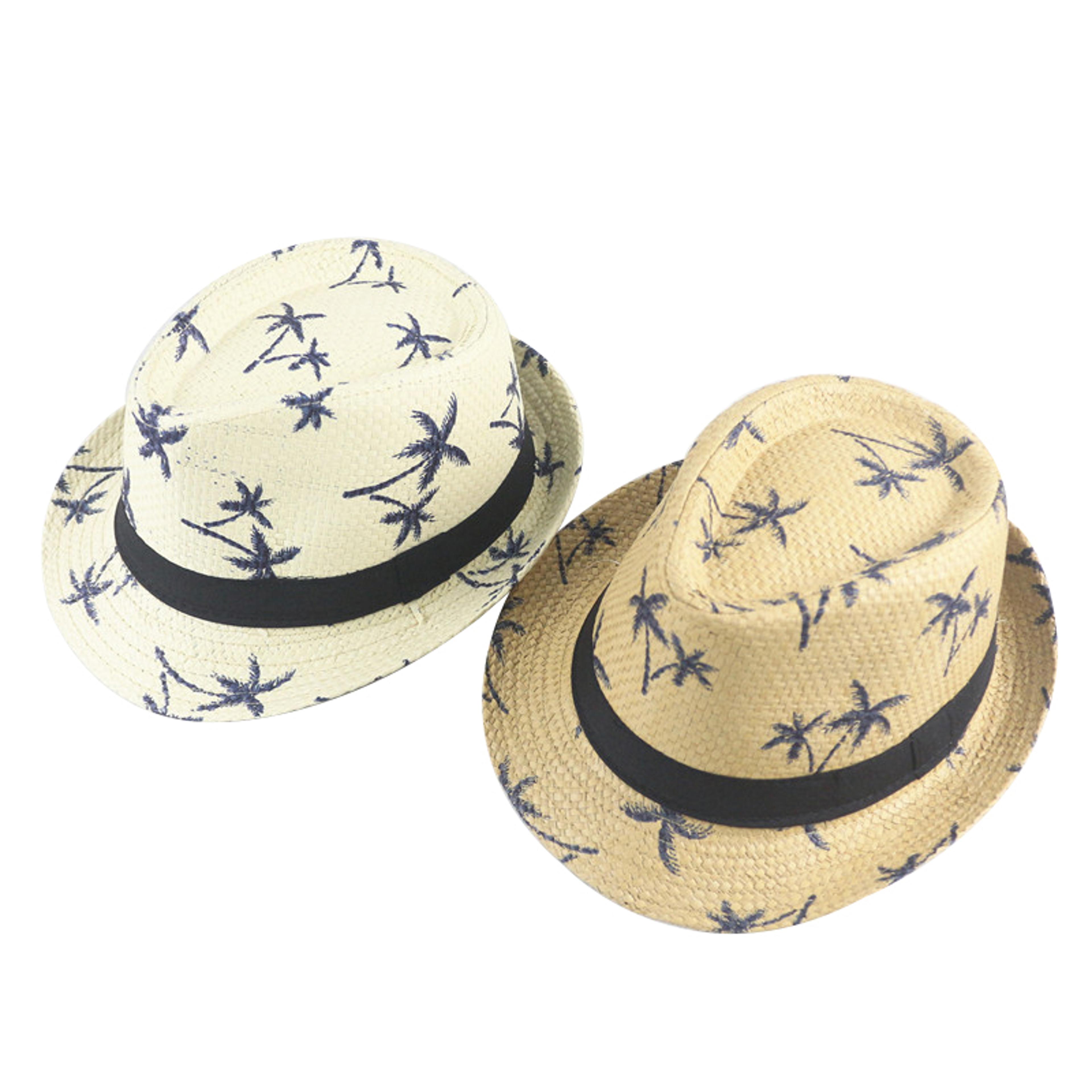 kids straw sun hat lightweight panama beach cap for boys and girls