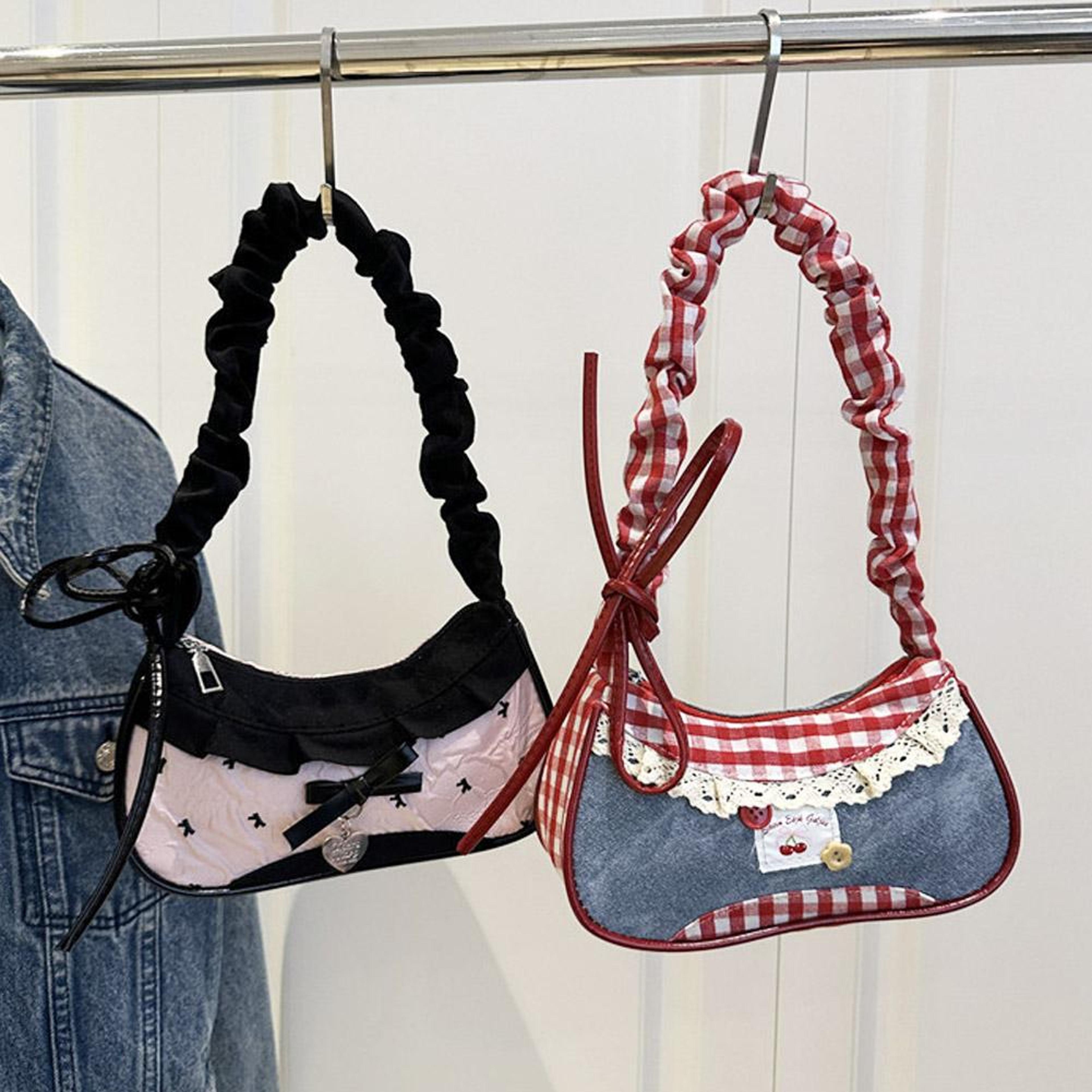 chic grid mini shoulder bag for women adjustable crossbody handbag
