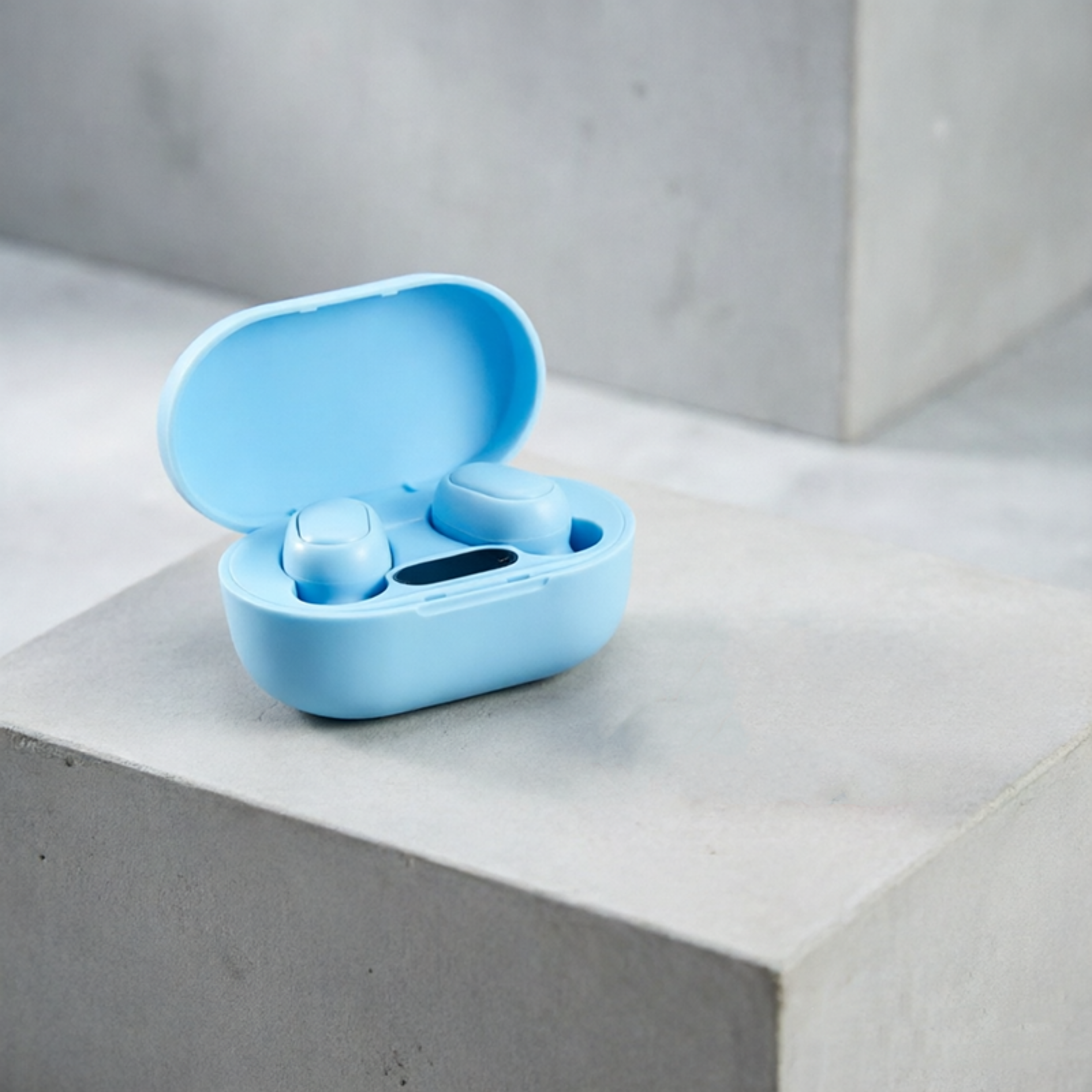 wireless earbuds with mic and led display charging case