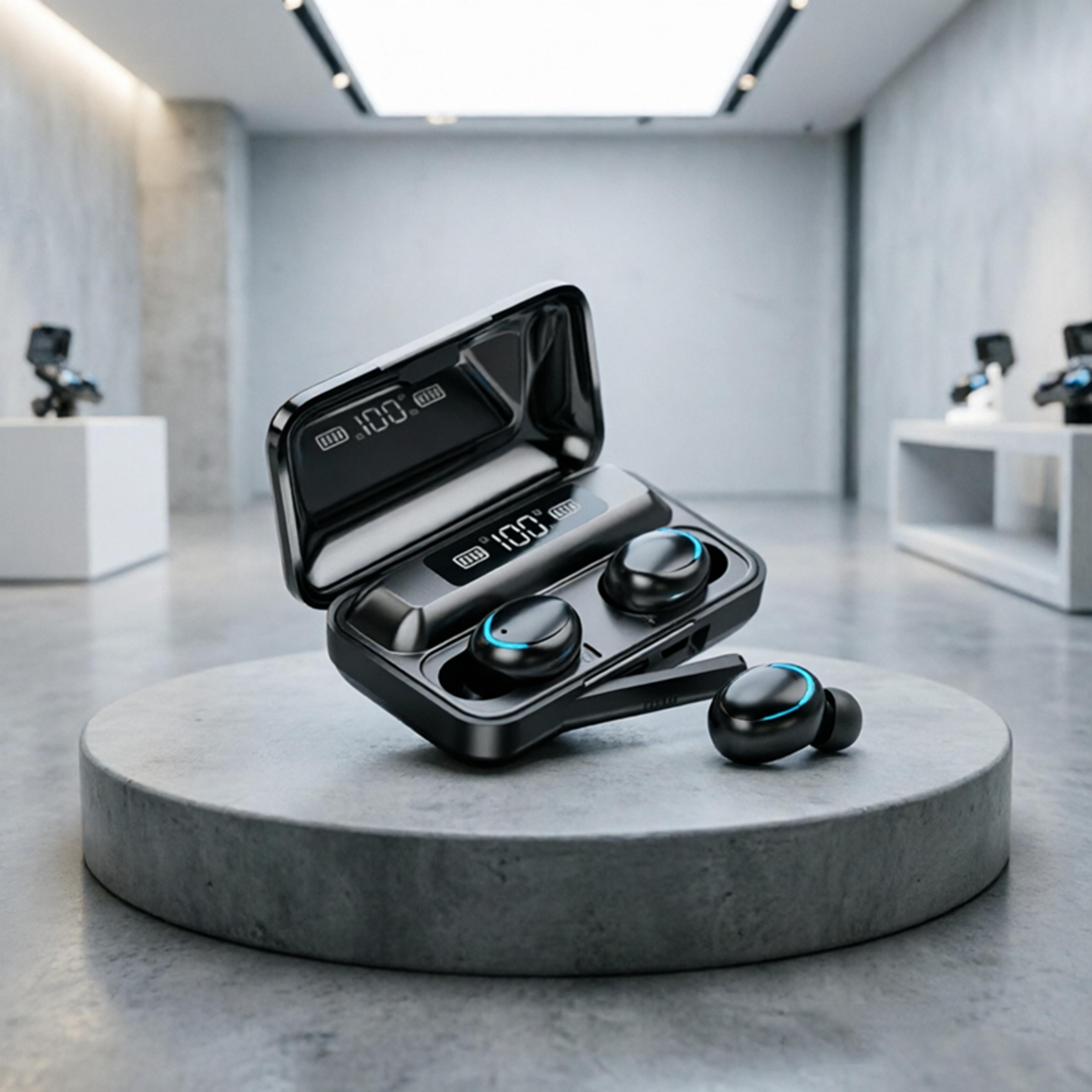 high bass wireless earbuds with touch control and waterproof sport design