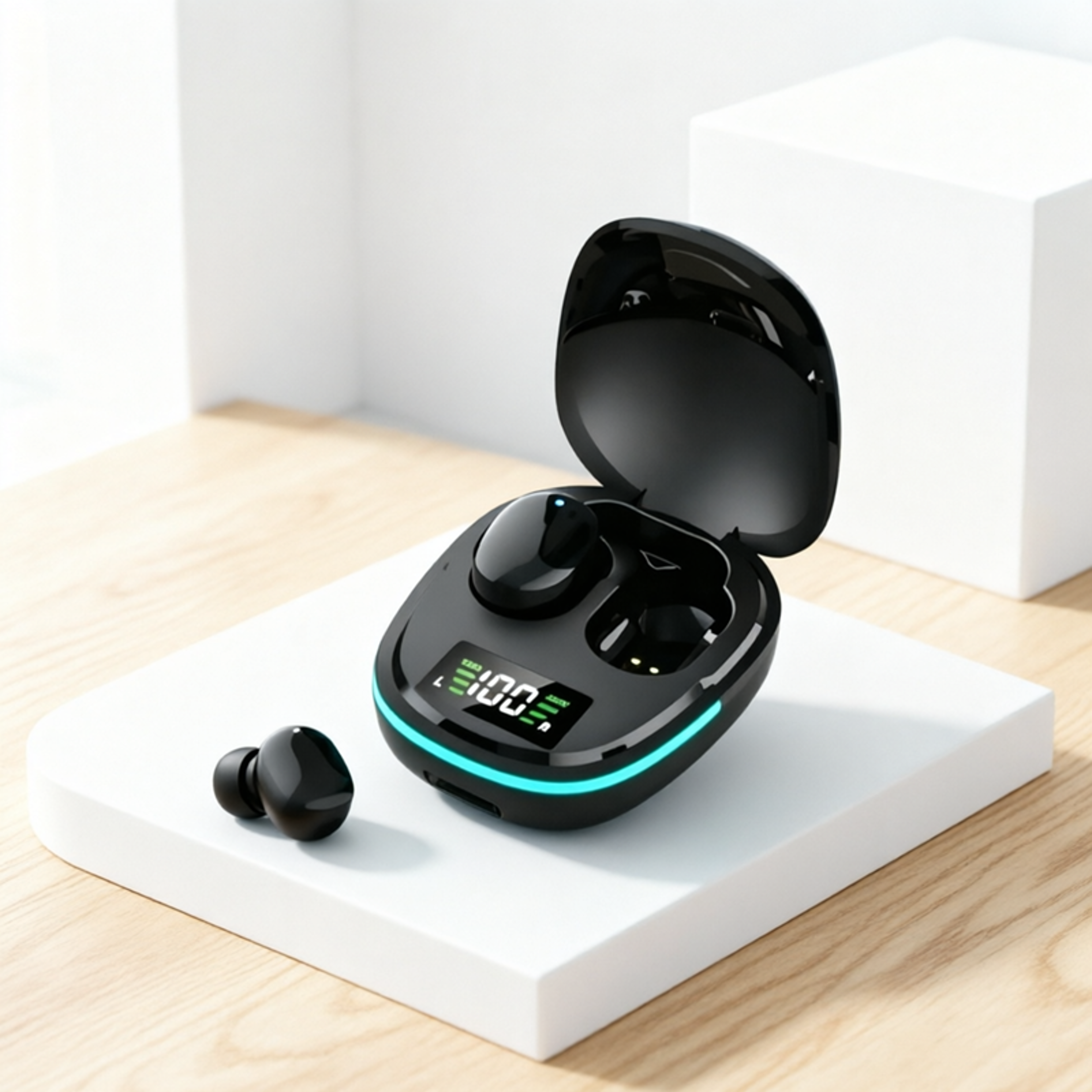 wireless bluetooth sport earbuds with mic for smartphones