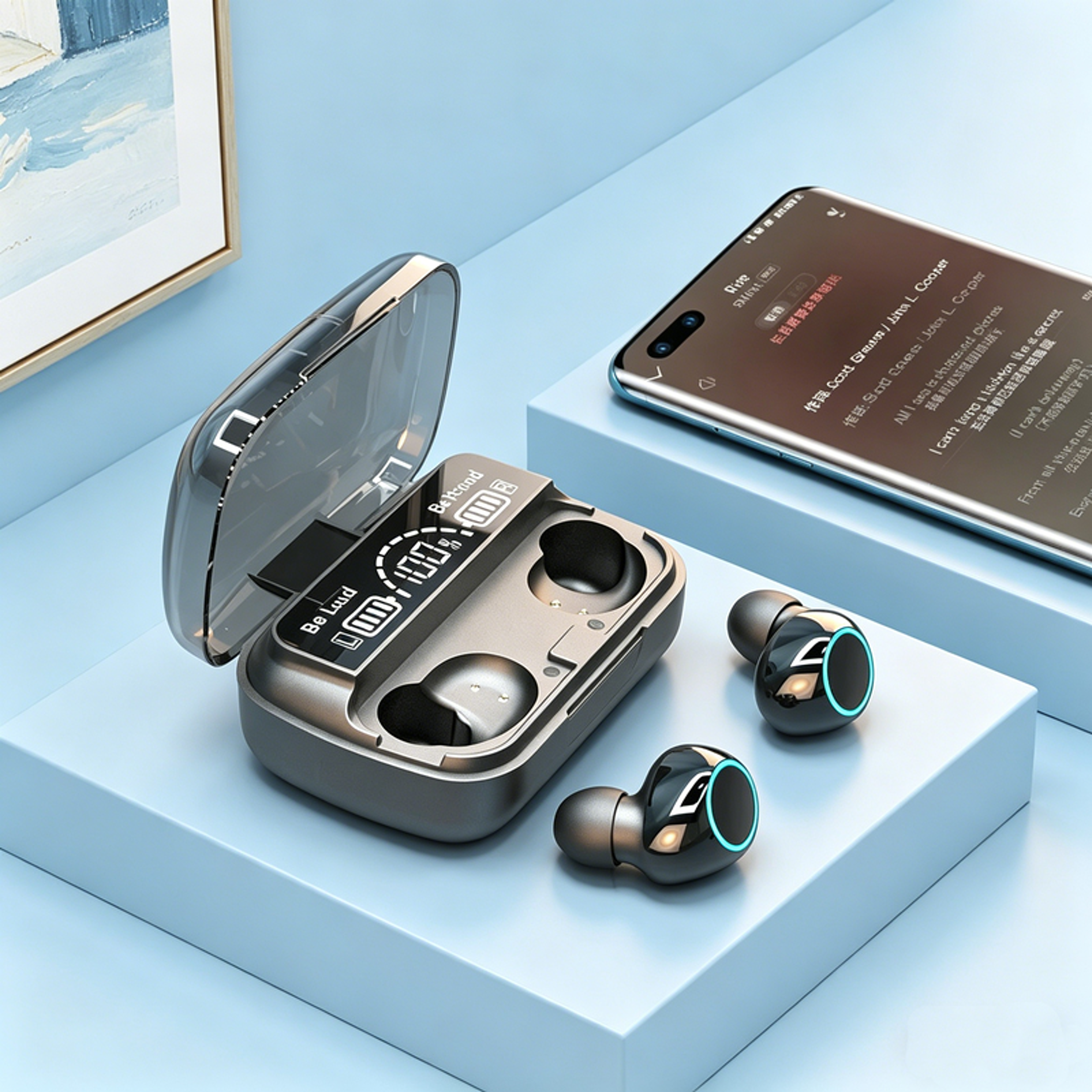 waterproof wireless earbuds with noise reduction bluetooth sports sound