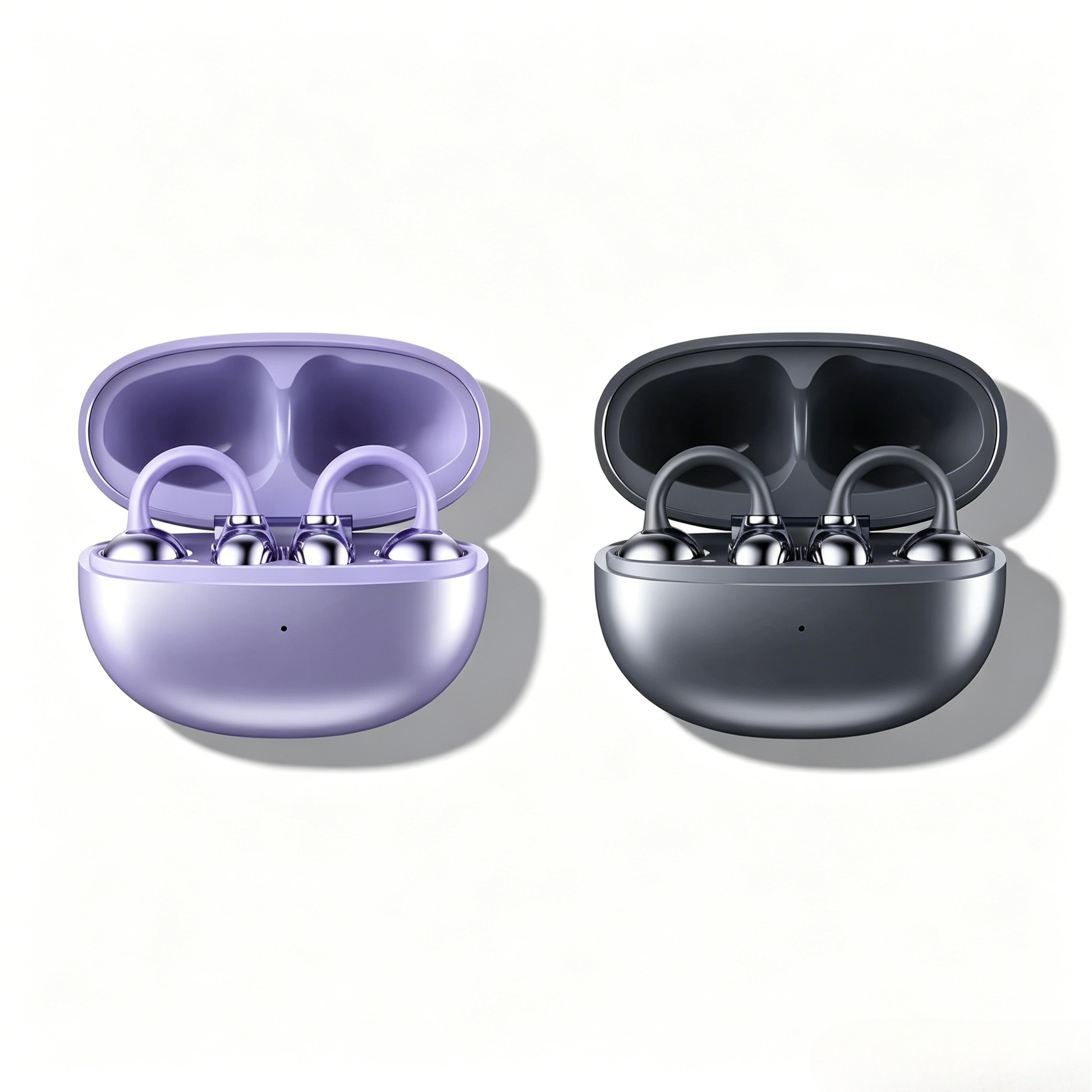 bluetooth ear clip earbuds waterproof sports headphones with mic