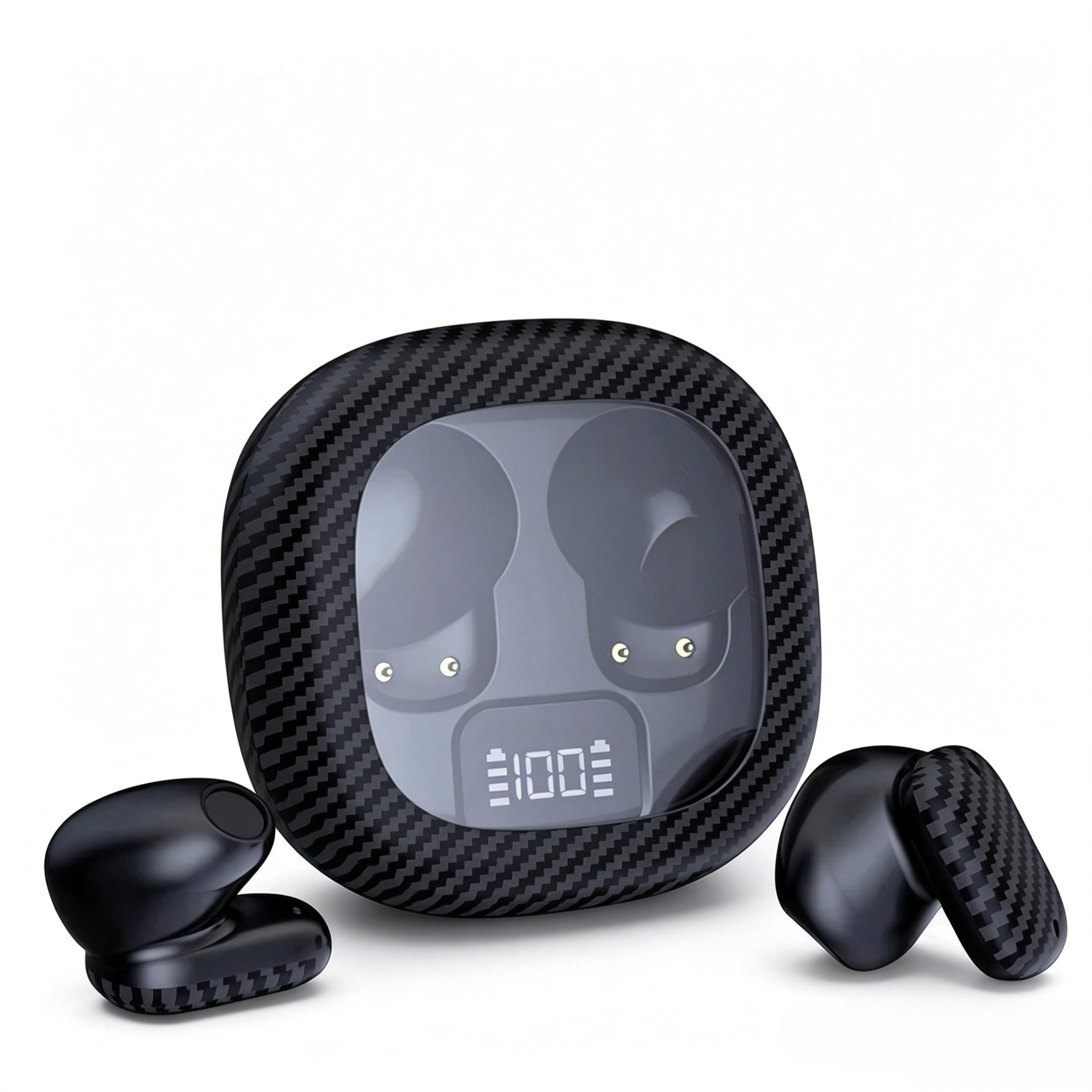 mini invisible sleep bluetooth earbuds with charging case