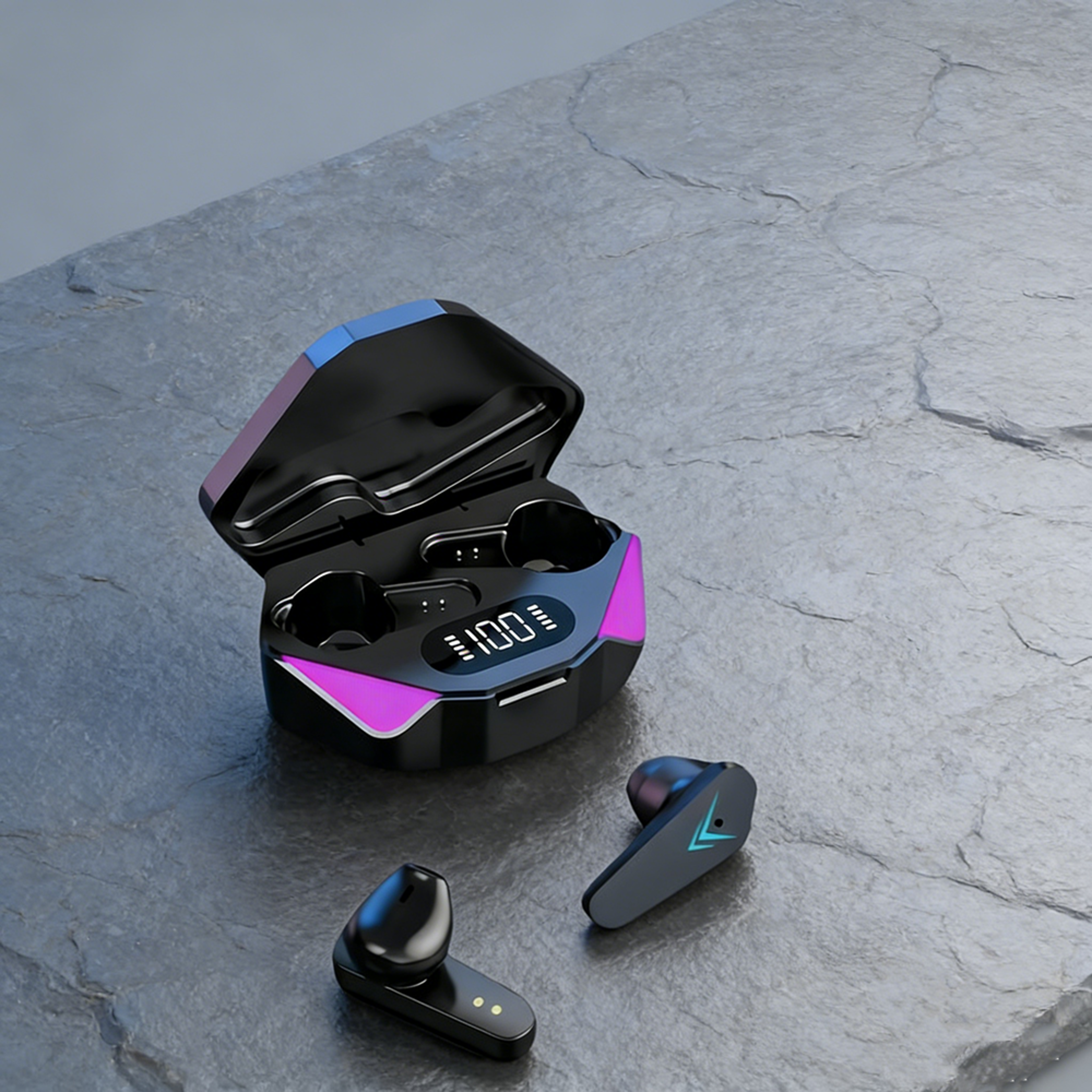 low latency earbuds with bluetooth tws sound and gaming mic