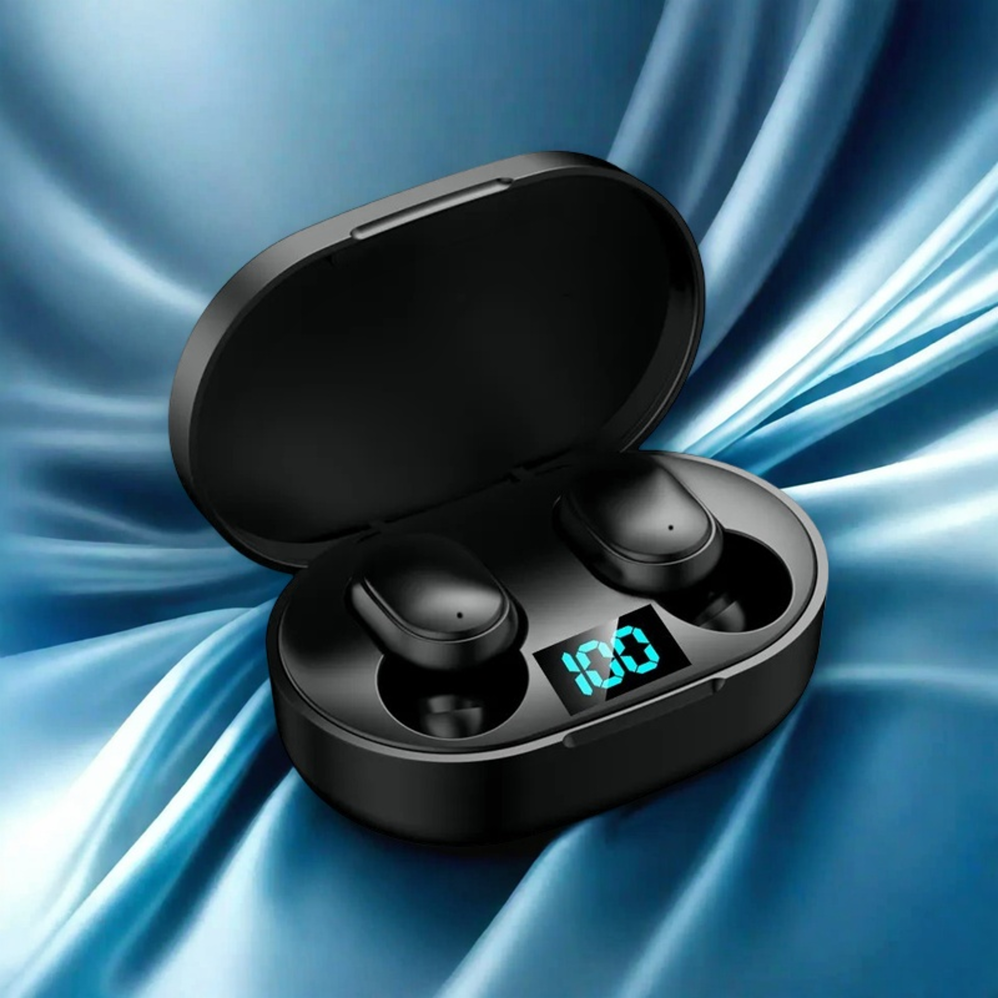 wireless bluetooth earbuds with mic led display tws headphones
