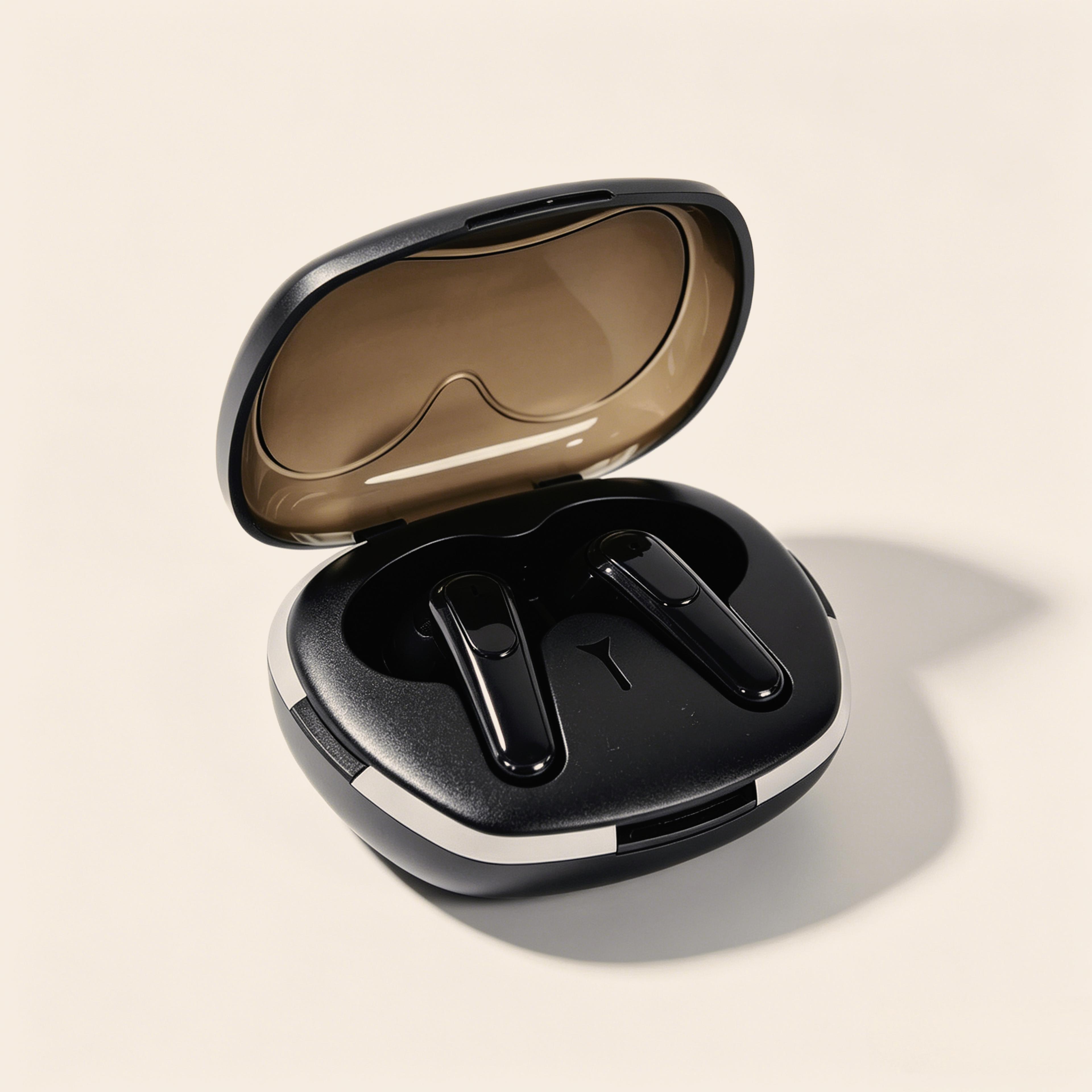 noise cancelling bluetooth earphones hifi stereo wireless headphones with mic and breathing light