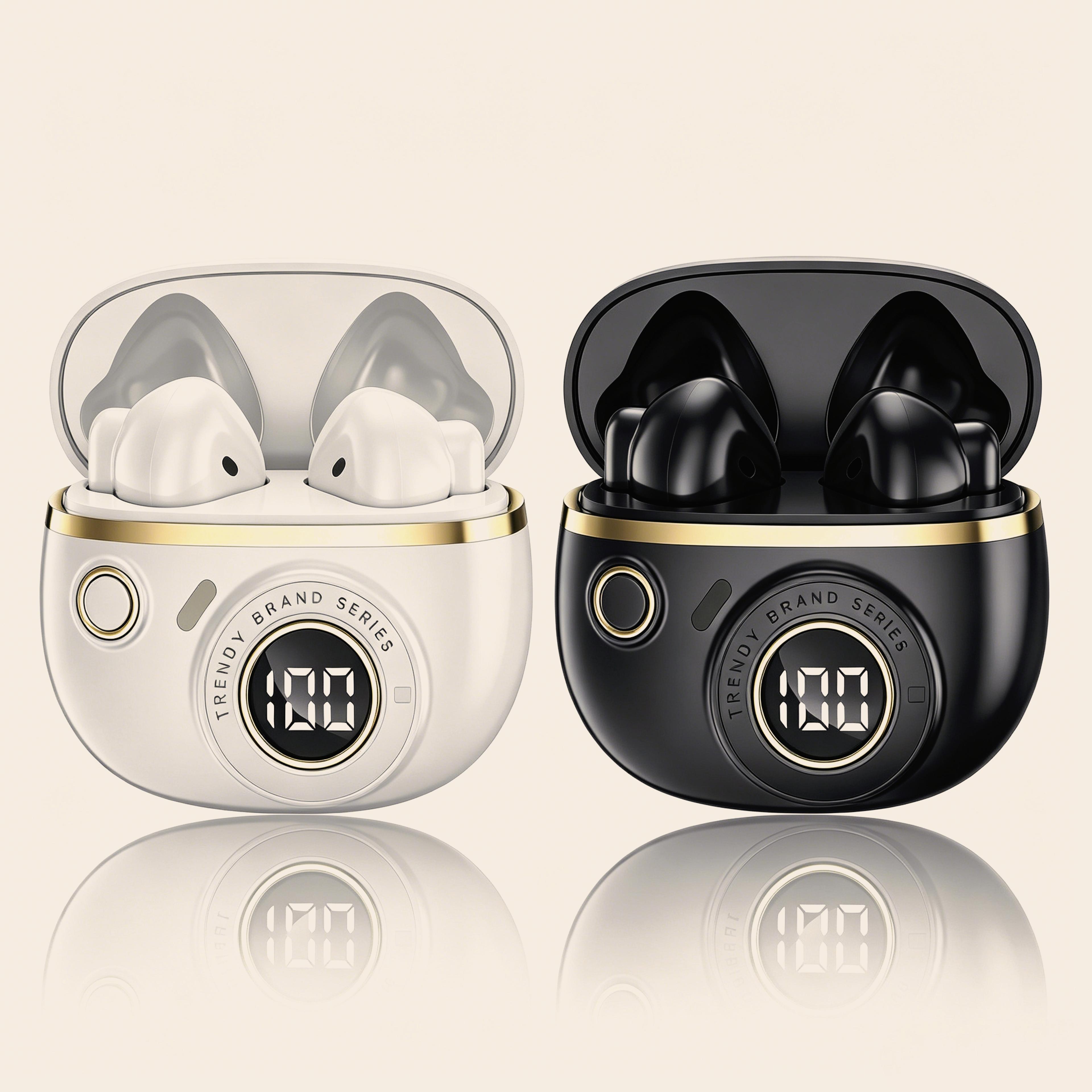 premium wireless earbuds with mic noise isolation bluetooth headphones for gaming music and calls