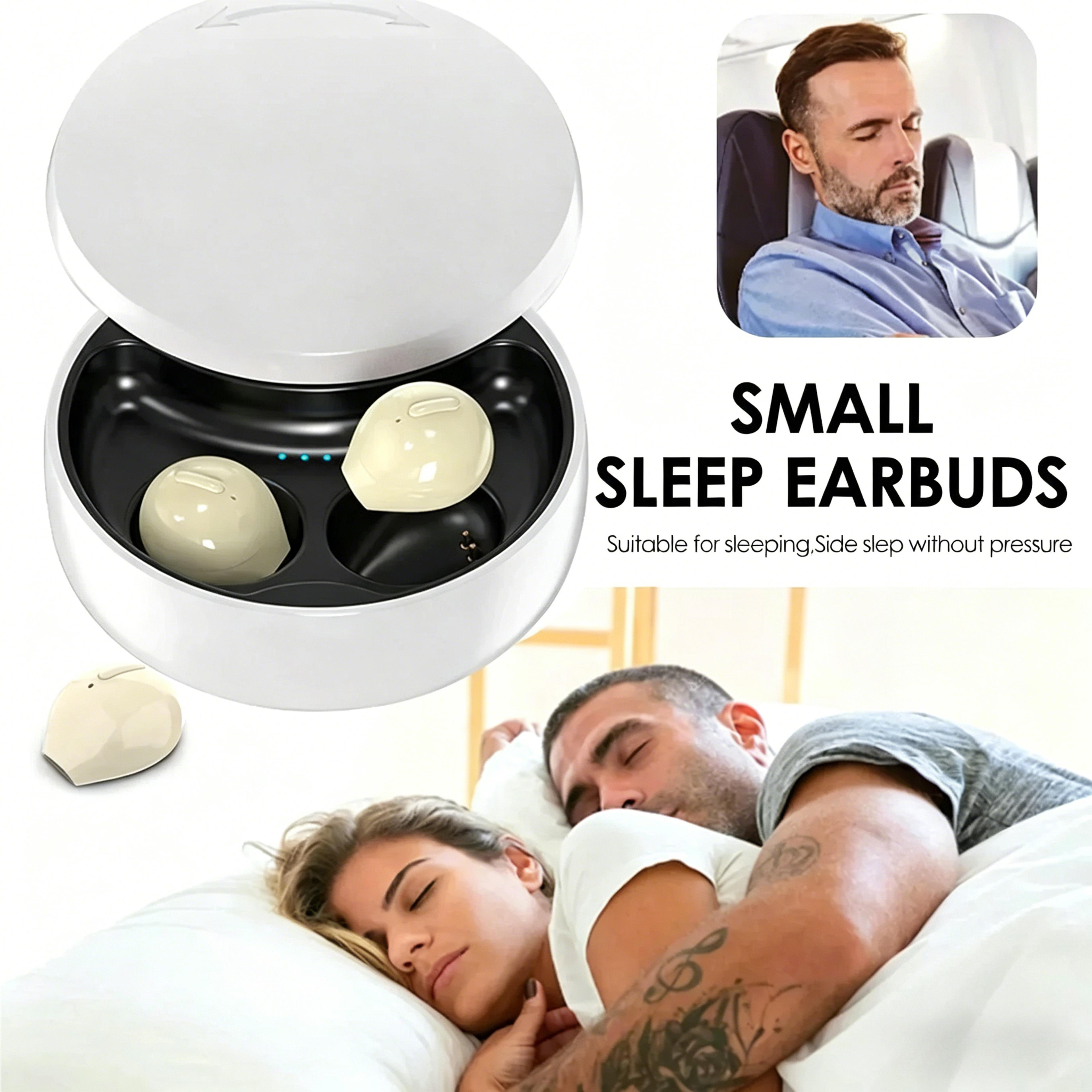 mini invisible bluetooth earbuds tiny wireless hidden sleep headphones