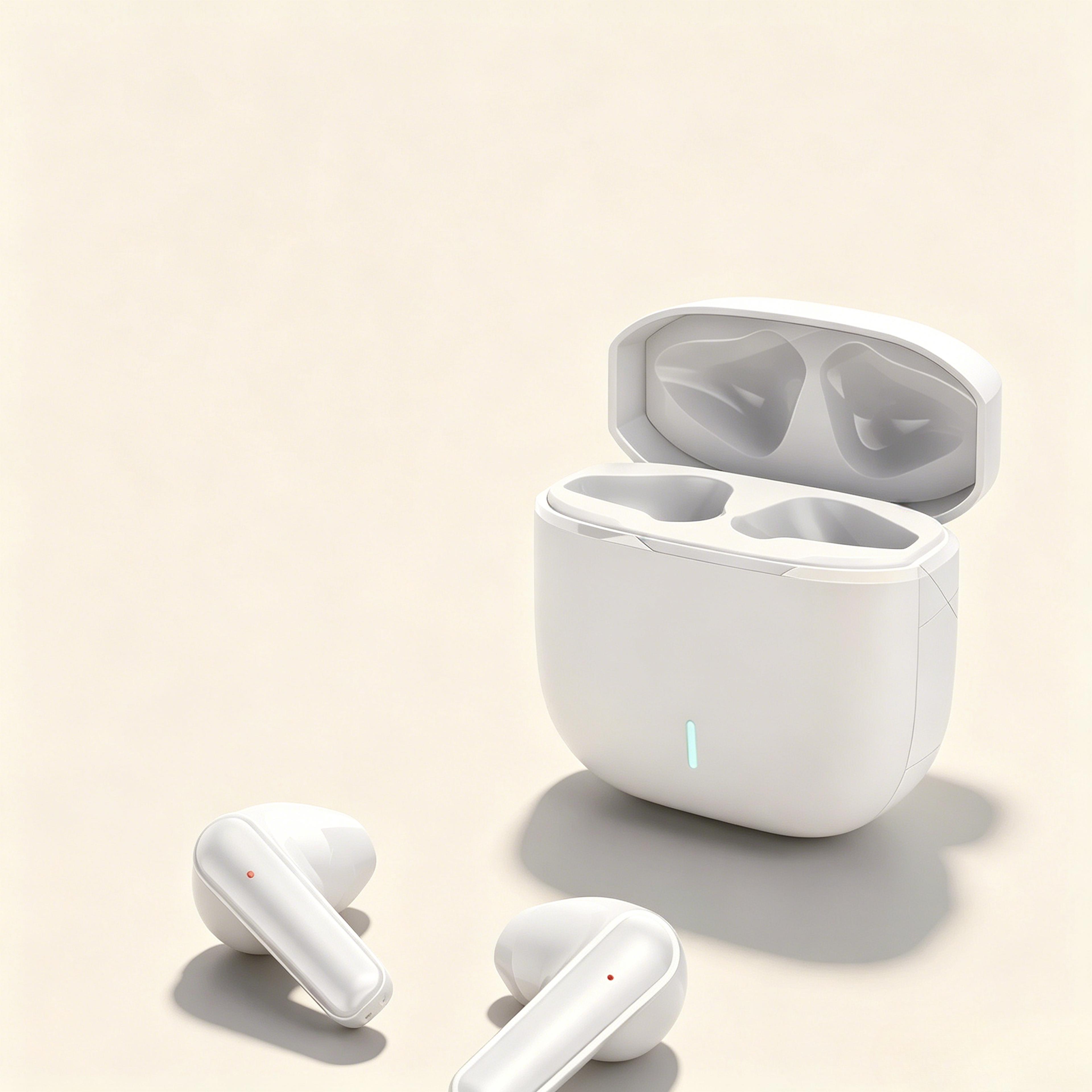 comfy bluetooth earbuds with mic long wear wireless earphones for sports music and daily use