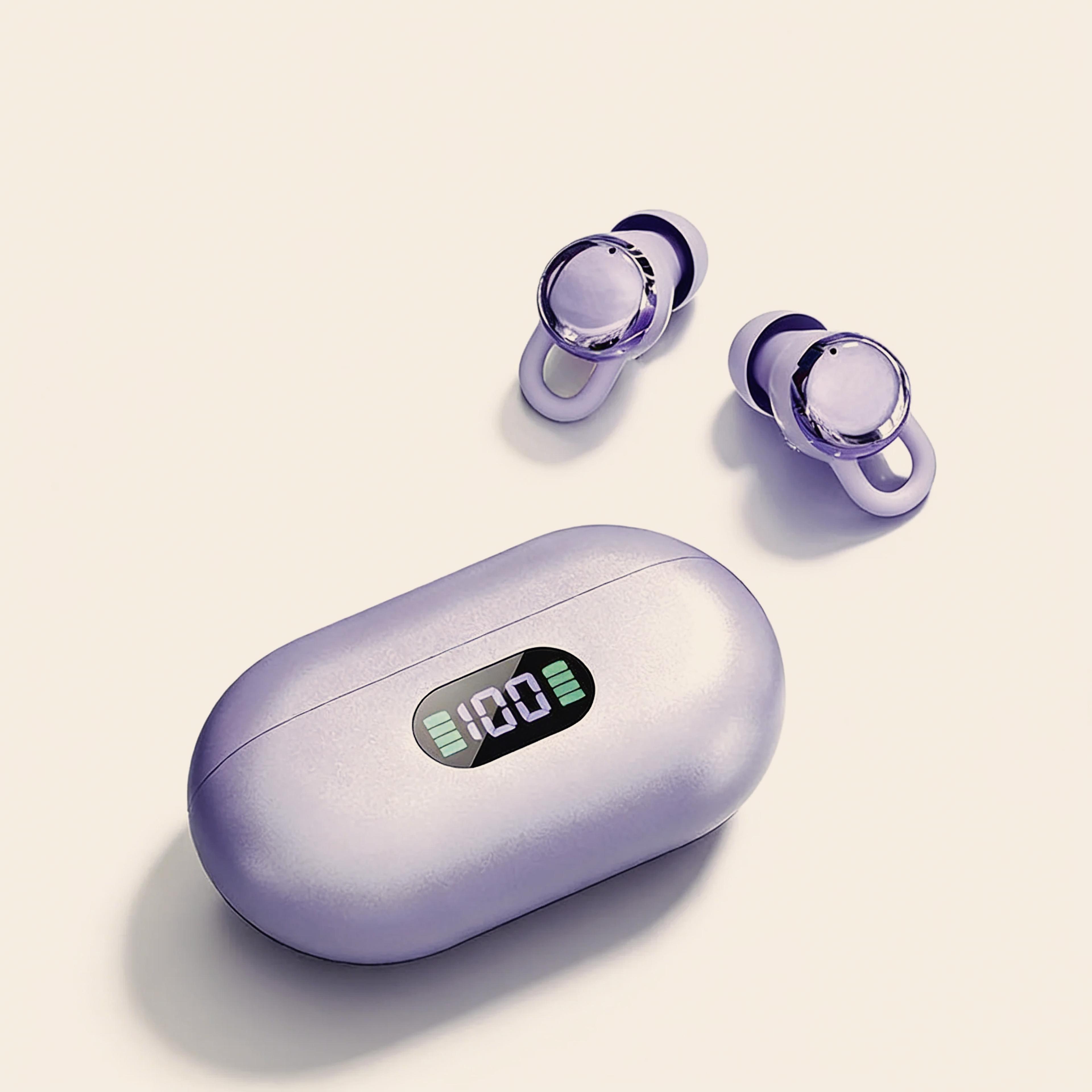 wireless bluetooth ear clip earphones with enc noise reduction and big bass stereo sound